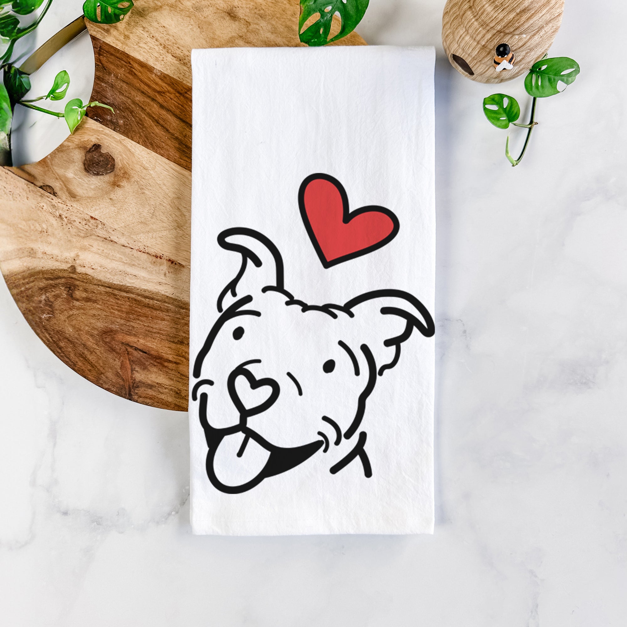 Love Always Pitbull - Arlo - Tea Towel