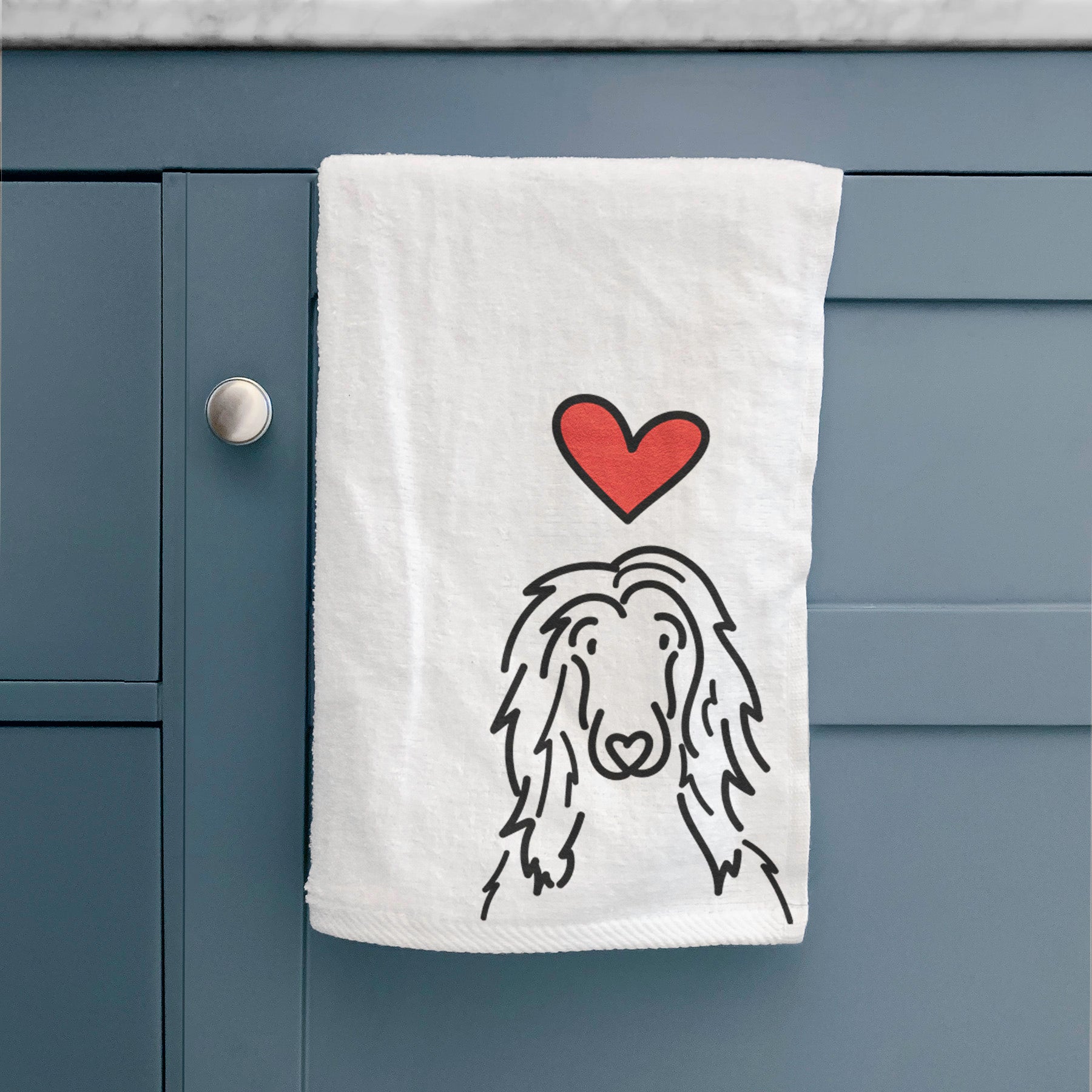 Love Always Afghan Hound - Asher - Hand Towel