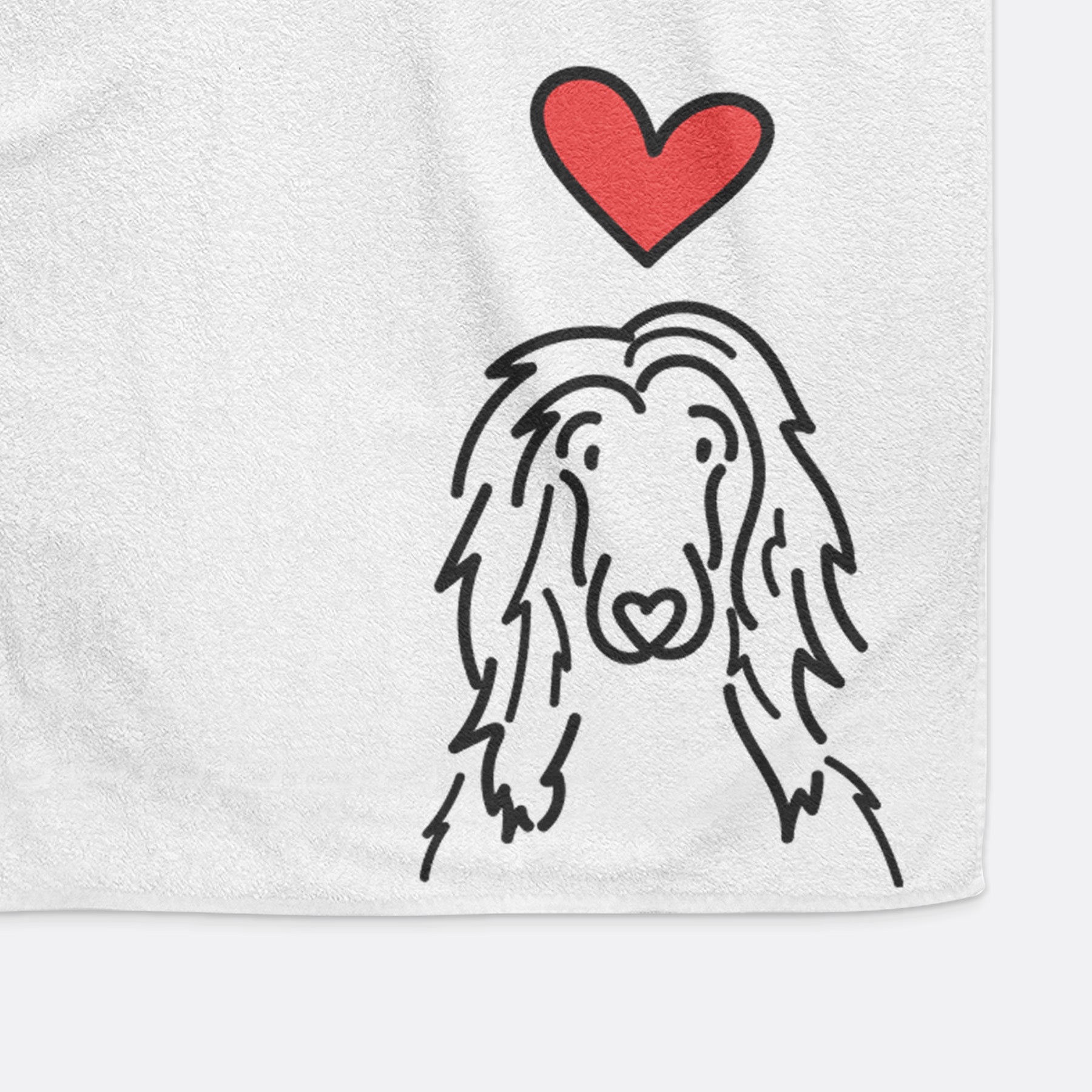 Love Always Afghan Hound - Asher - Hand Towel