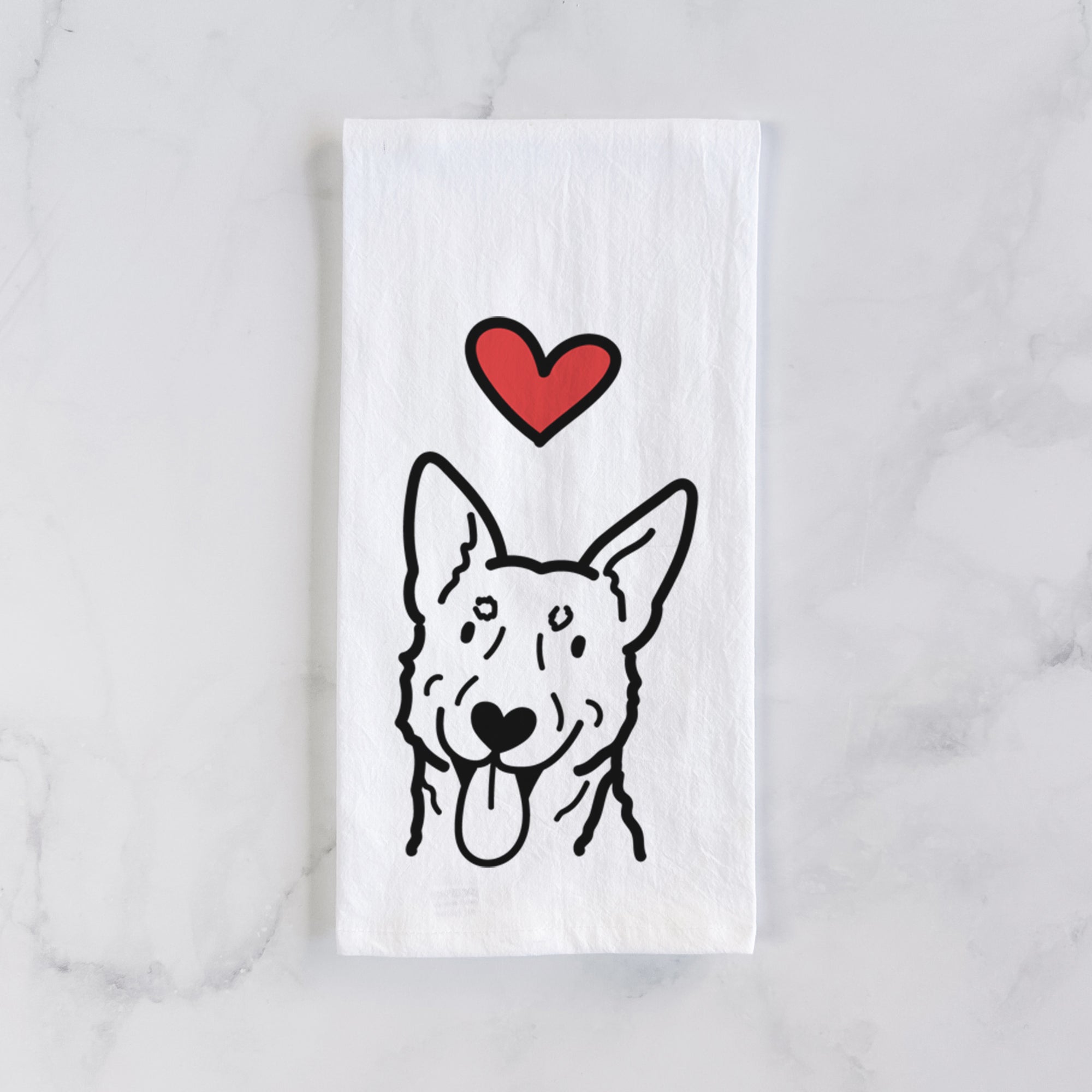 Love Always Australian Cattle Dog - Tea Towel