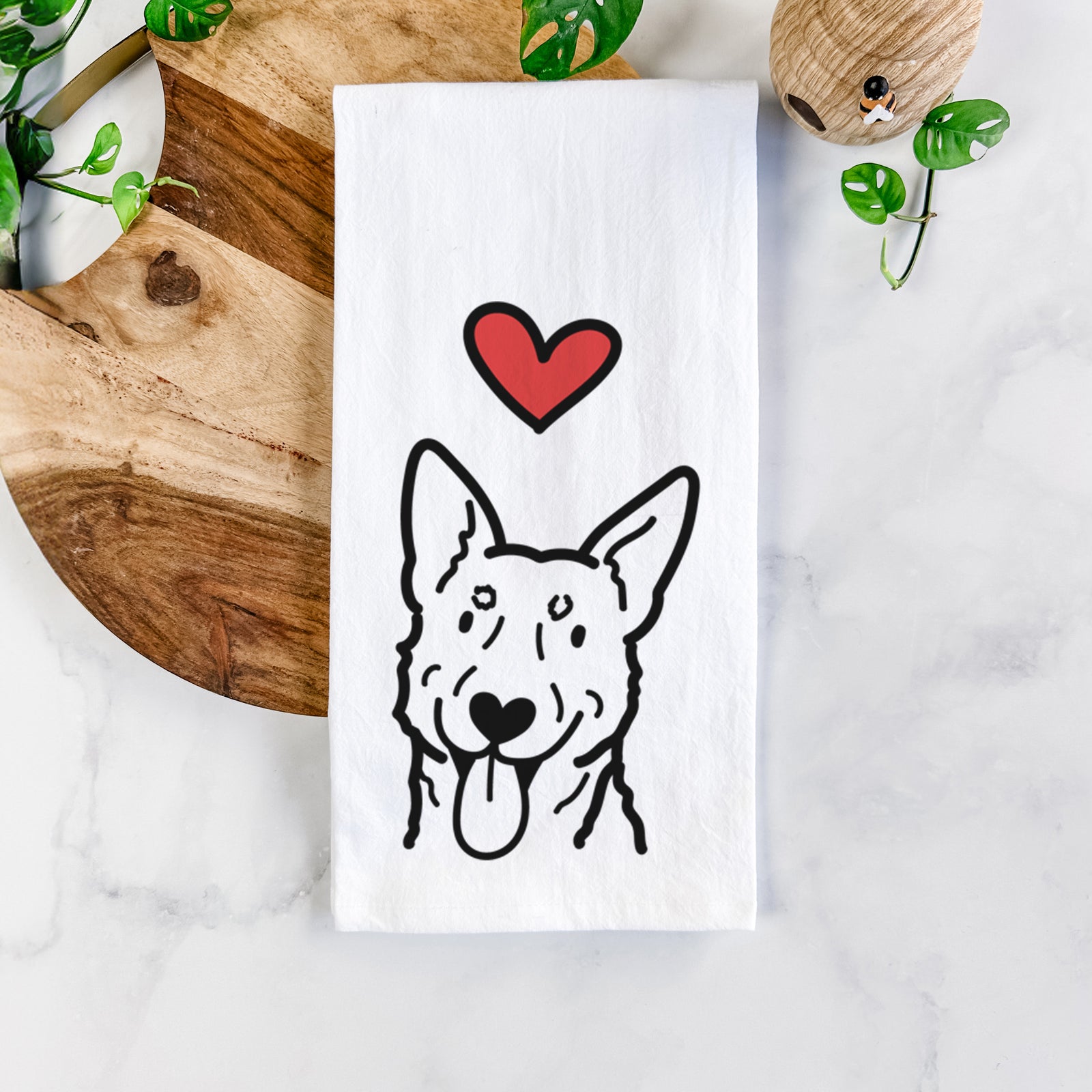 Love Always Australian Cattle Dog - Tea Towel