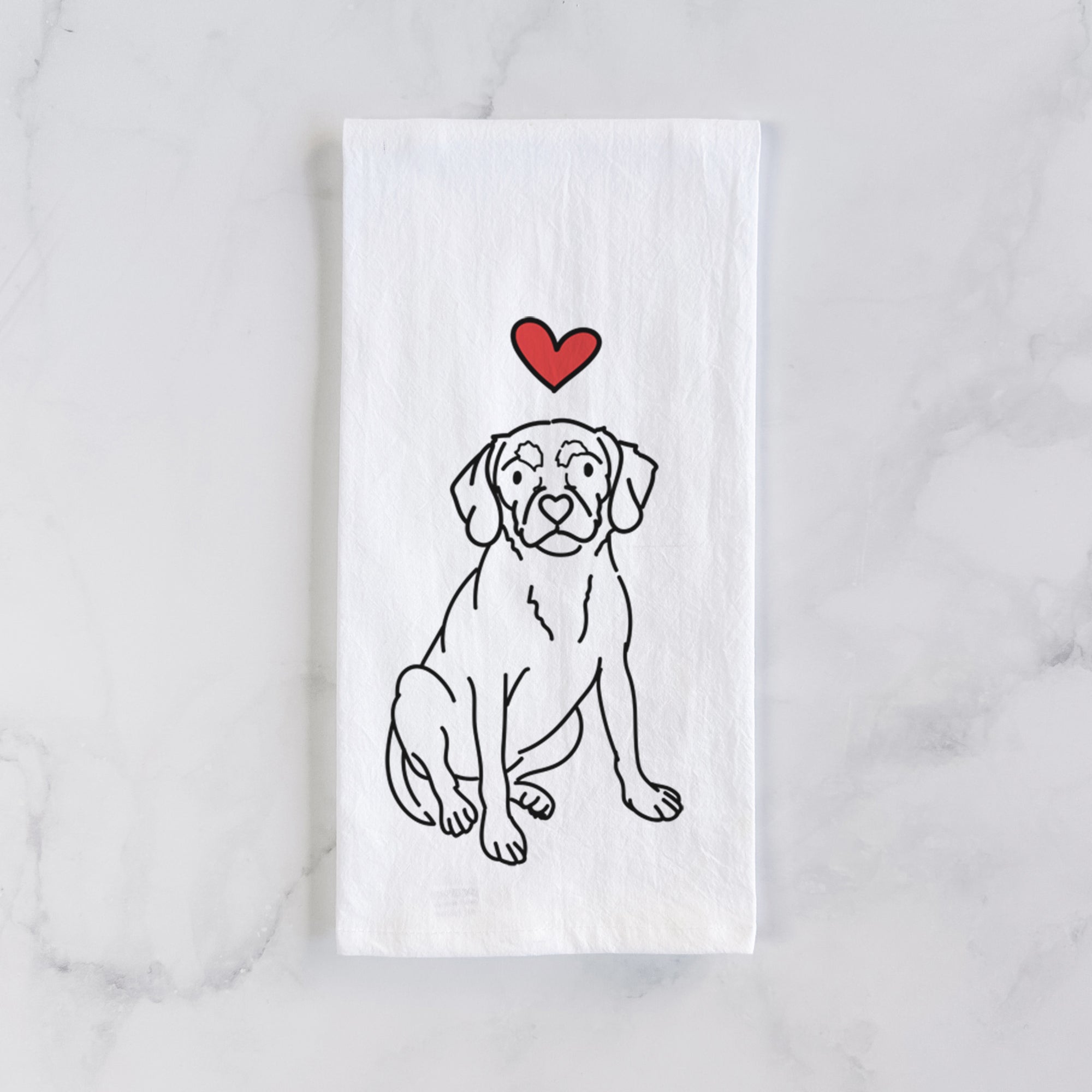 Love Always Puggle - Babs - Tea Towel