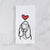 Love Always Basset Hound - Tea Towel