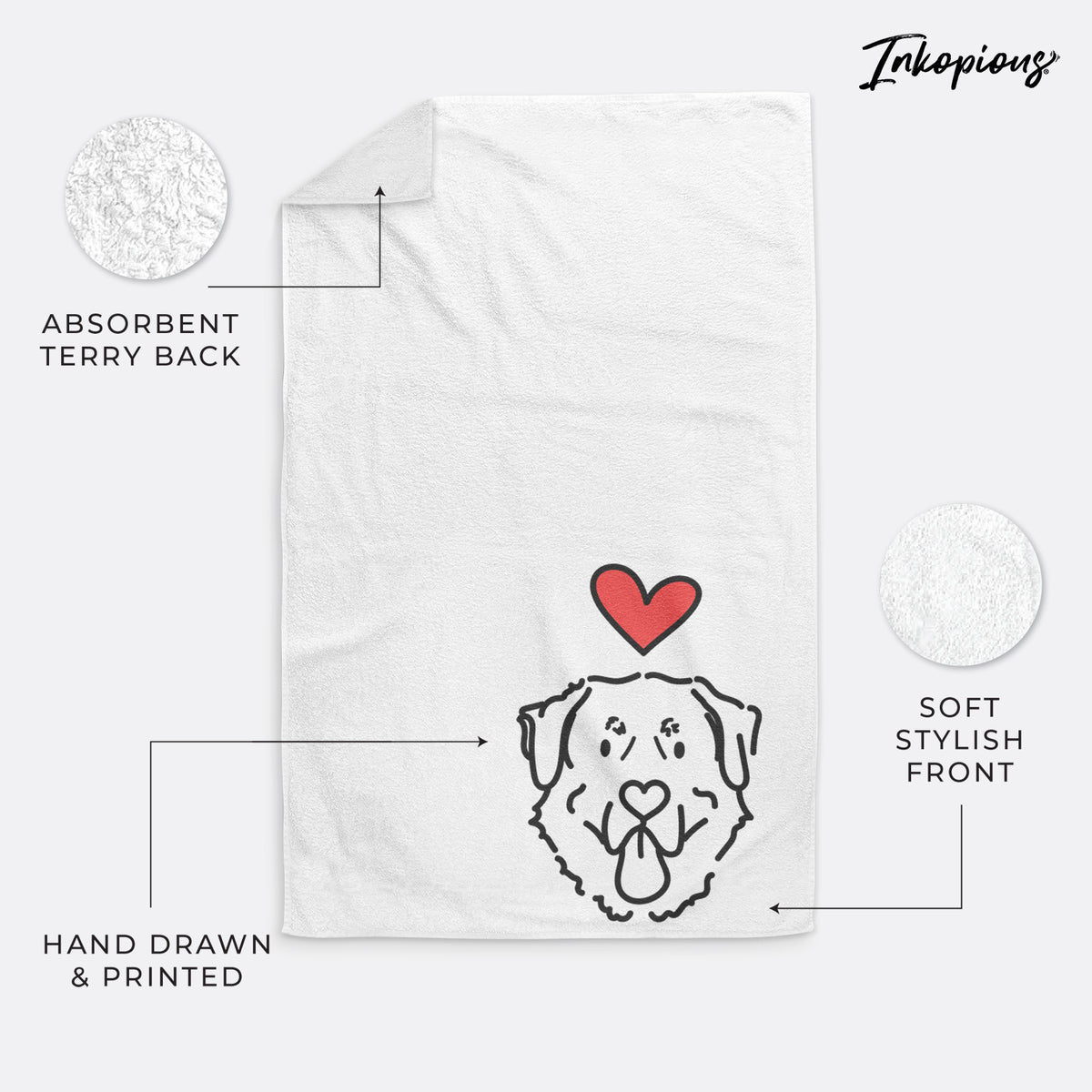 Love Always Anatolian Shepherd - Batu - Decorative Hand Towel