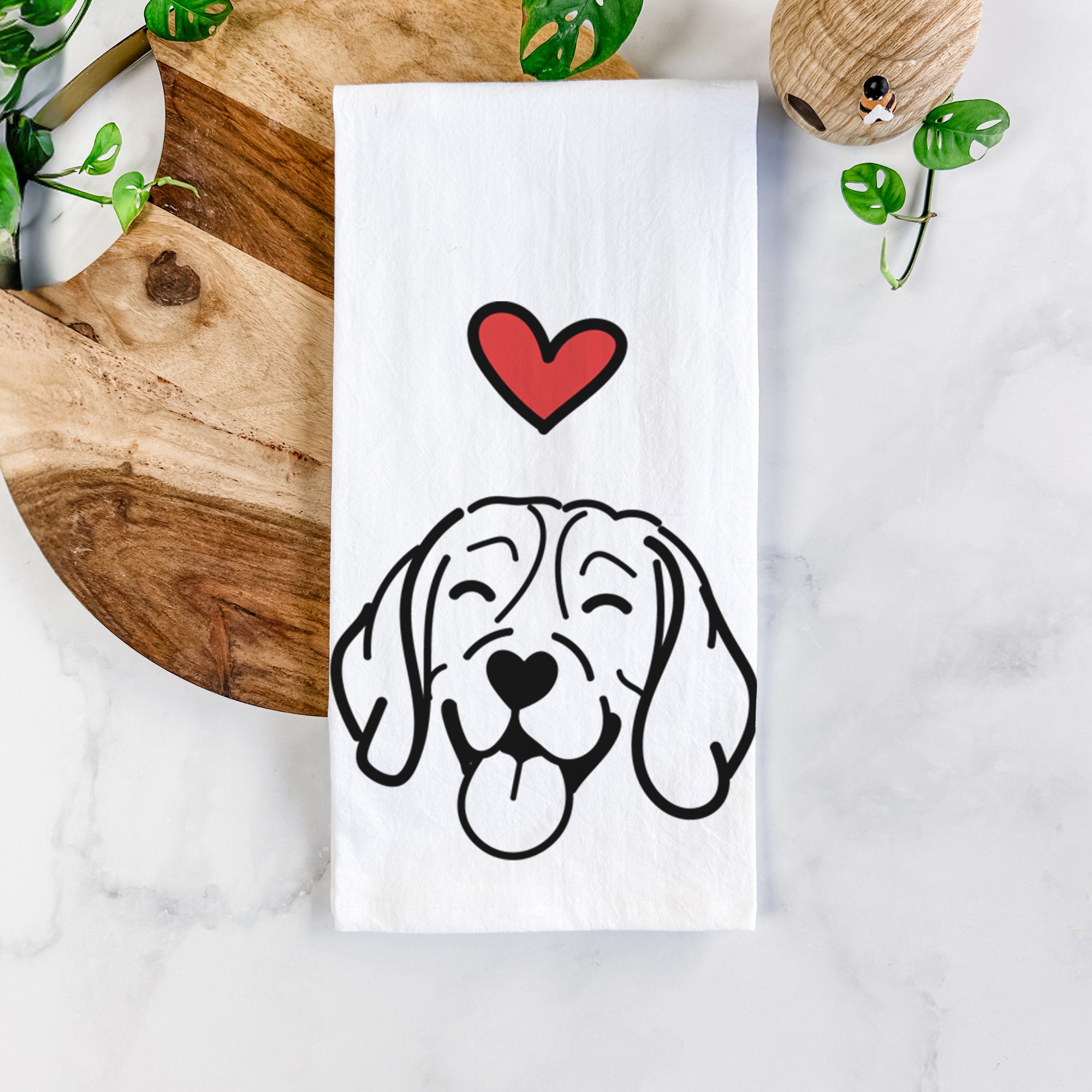 Love Always Beagle - Tea Towel