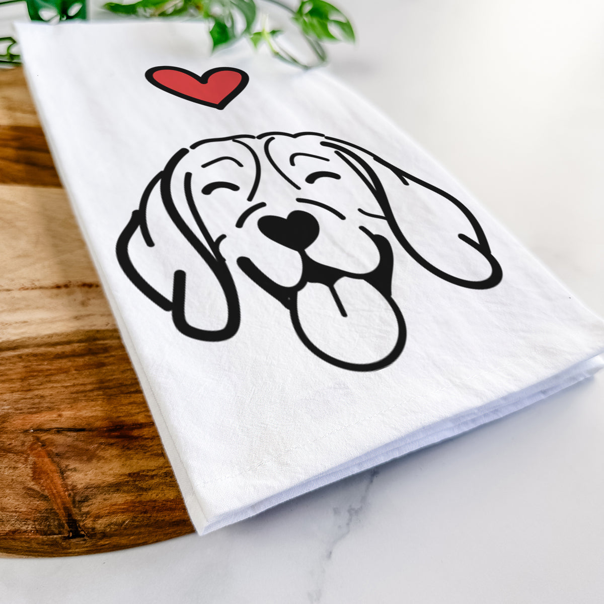 Love Always Beagle - Tea Towel