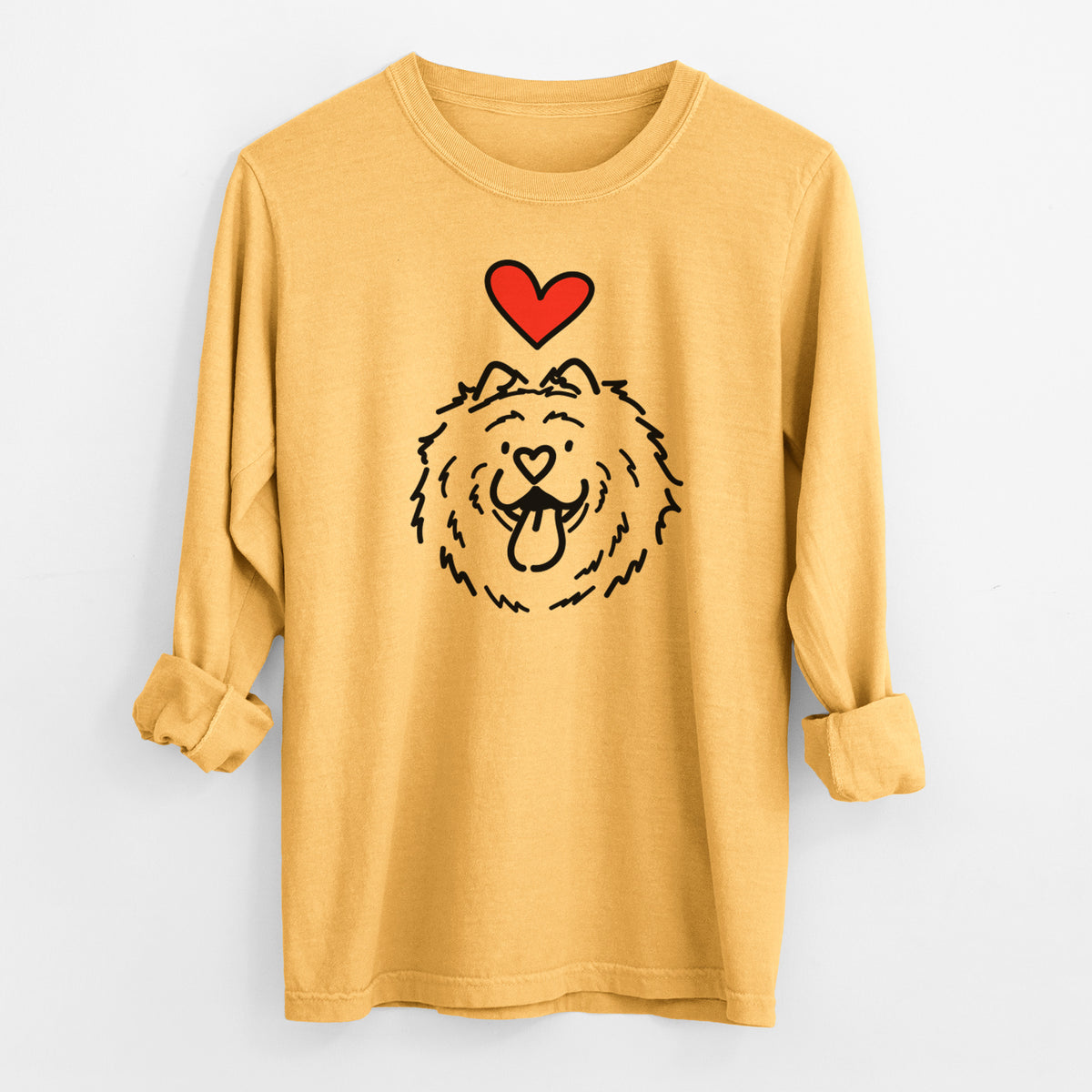 Love Always Chow Chow - Bear - Heavyweight 100% Cotton Long Sleeve