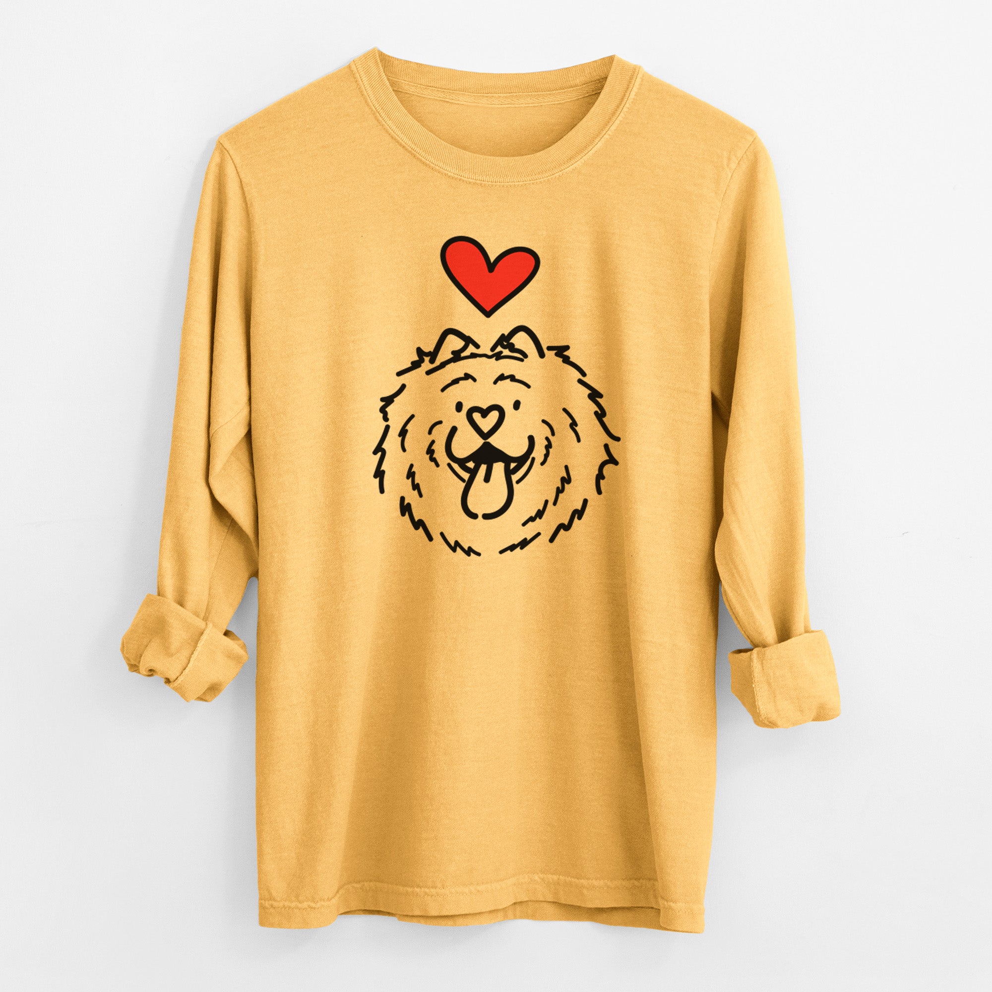 Love Always Chow Chow - Bear - Heavyweight 100% Cotton Long Sleeve