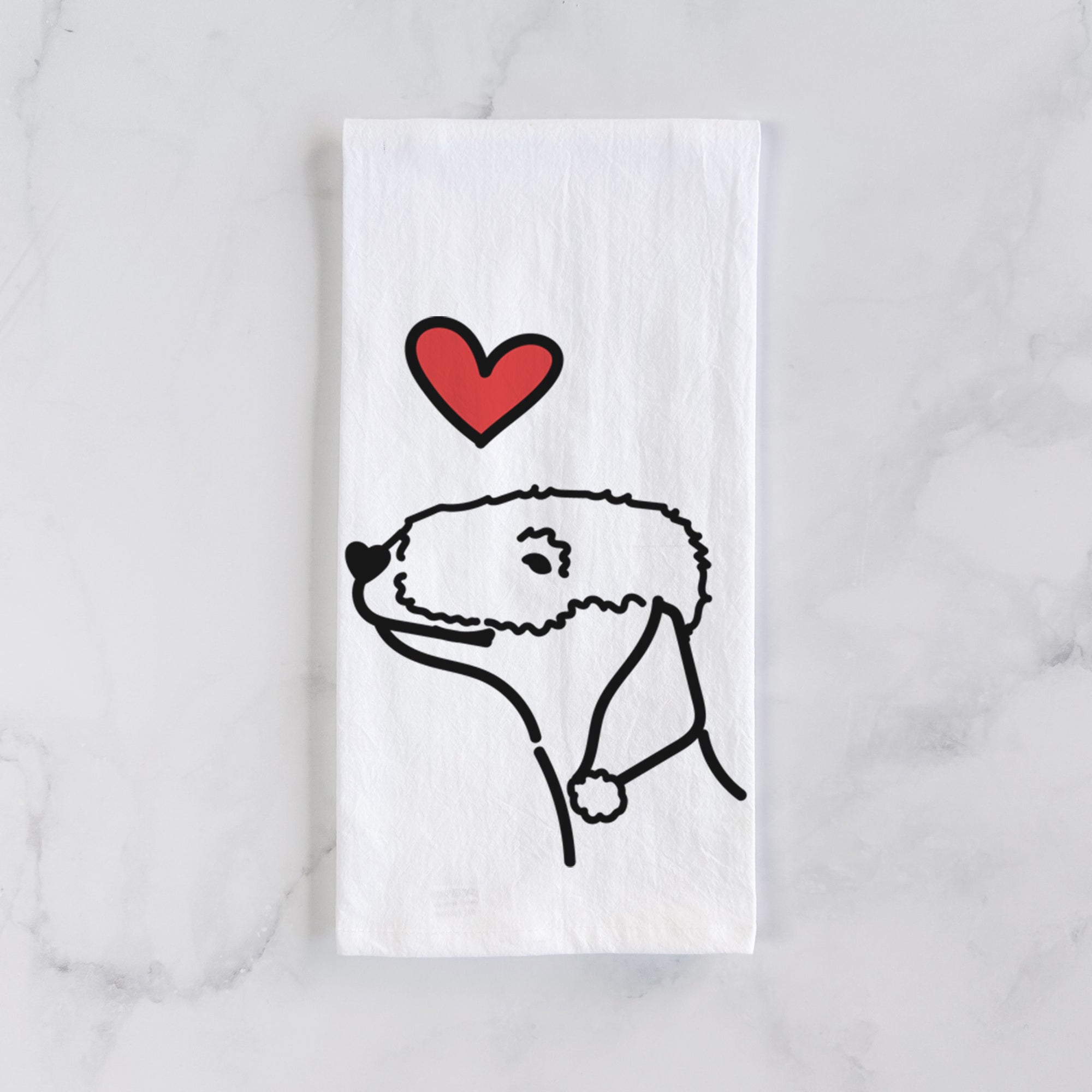 Love Always Bedlington Terrier - Tea Towel