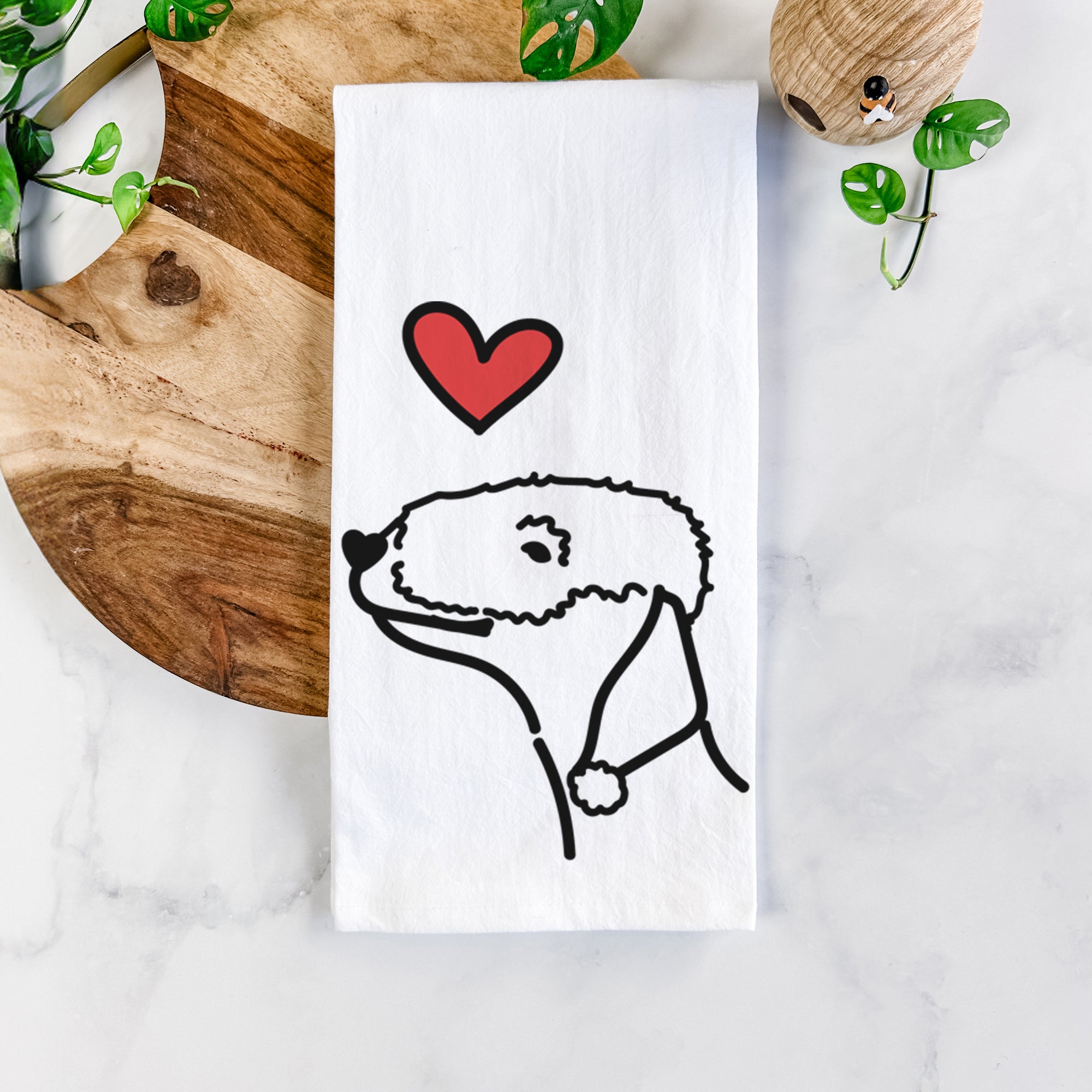 Love Always Bedlington Terrier - Tea Towel