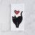 Love Always Black Cat - Bella - Tea Towel