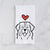 Love Always Bernese Mountain Dog - Tea Towel