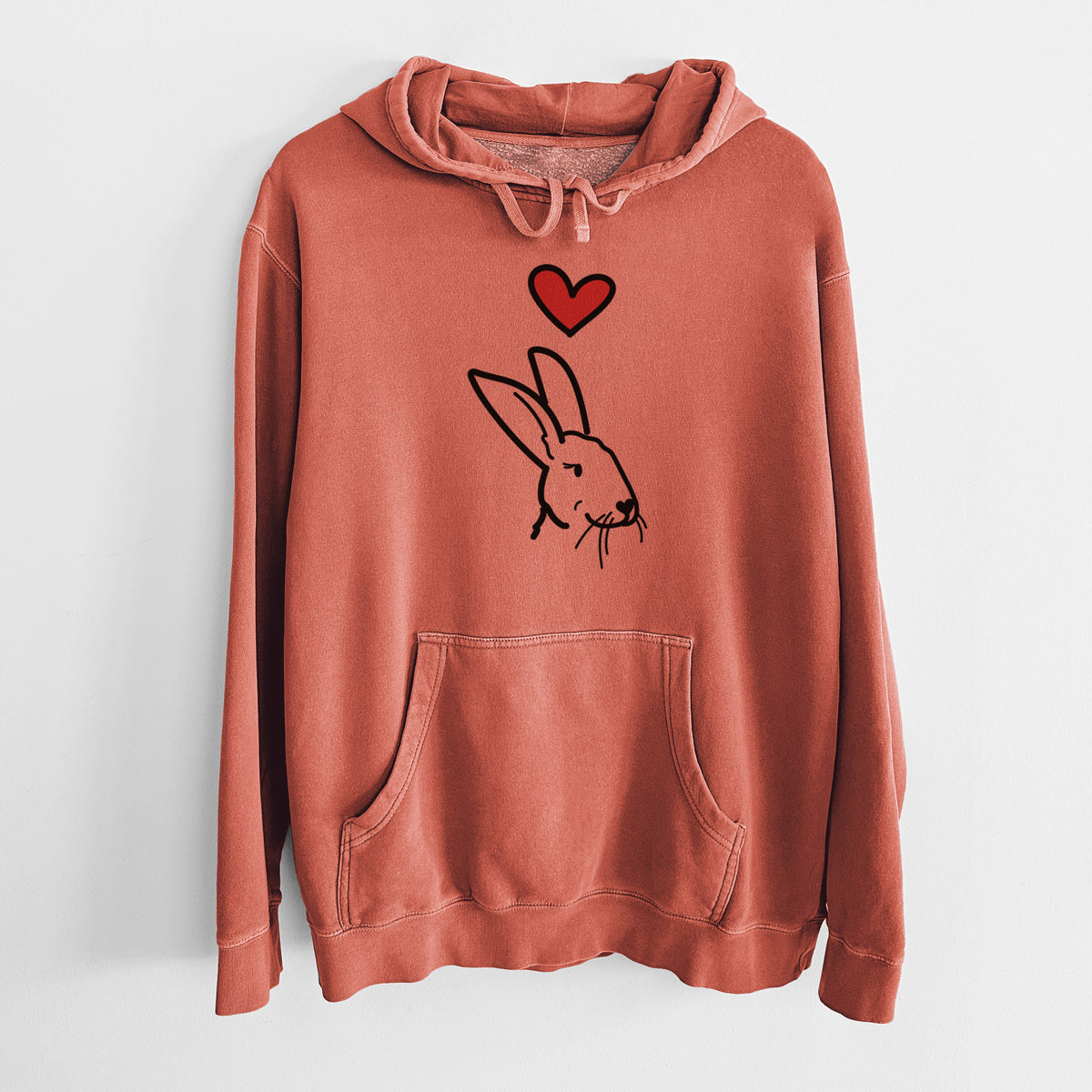 Love Always Rex Rabbit - Betsy - Unisex Pigment Dyed Hoodie