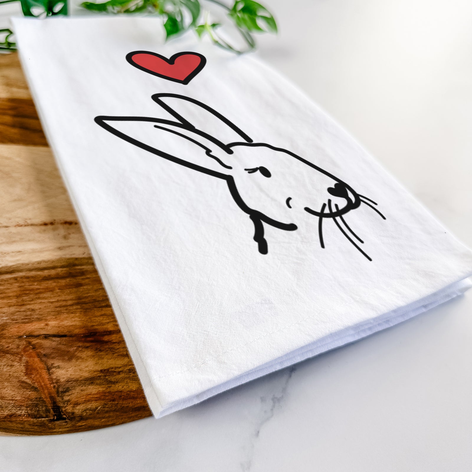 Love Always Rex Rabbit - Betsy - Tea Towel