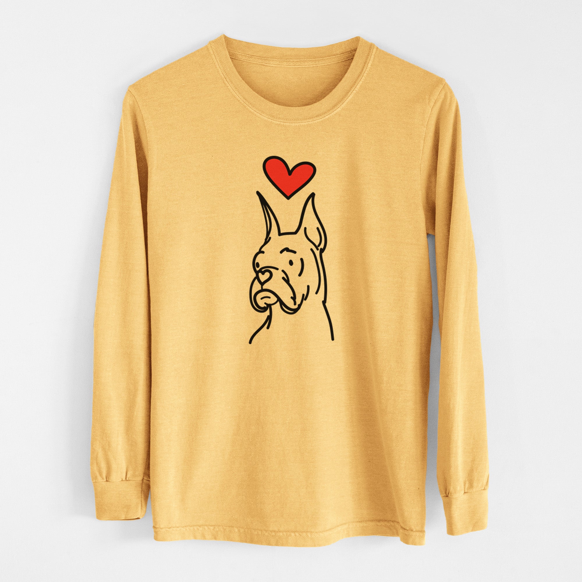 Love Always Rescue Boxer - Billy - Heavyweight 100% Cotton Long Sleeve