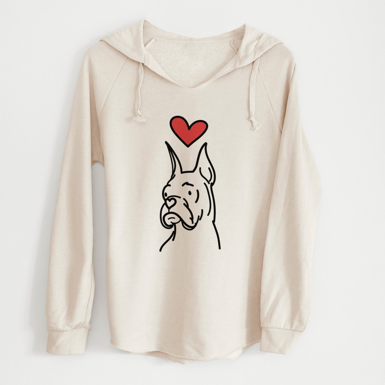 Love Always Rescue Boxer - Billy - Cali Wave Hooded Sweatshirt