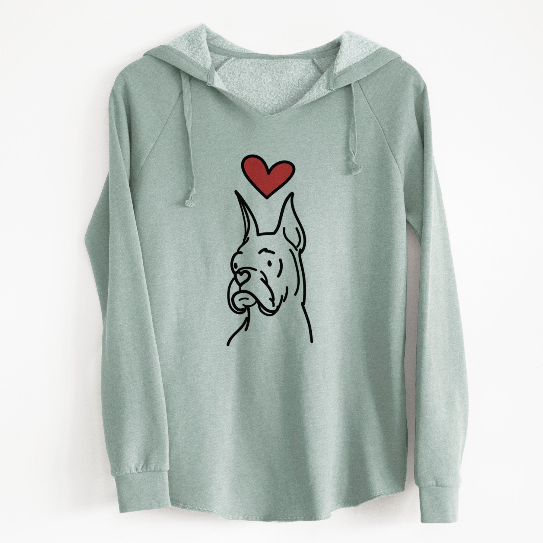 Love Always Rescue Boxer - Billy - Cali Wave Hooded Sweatshirt
