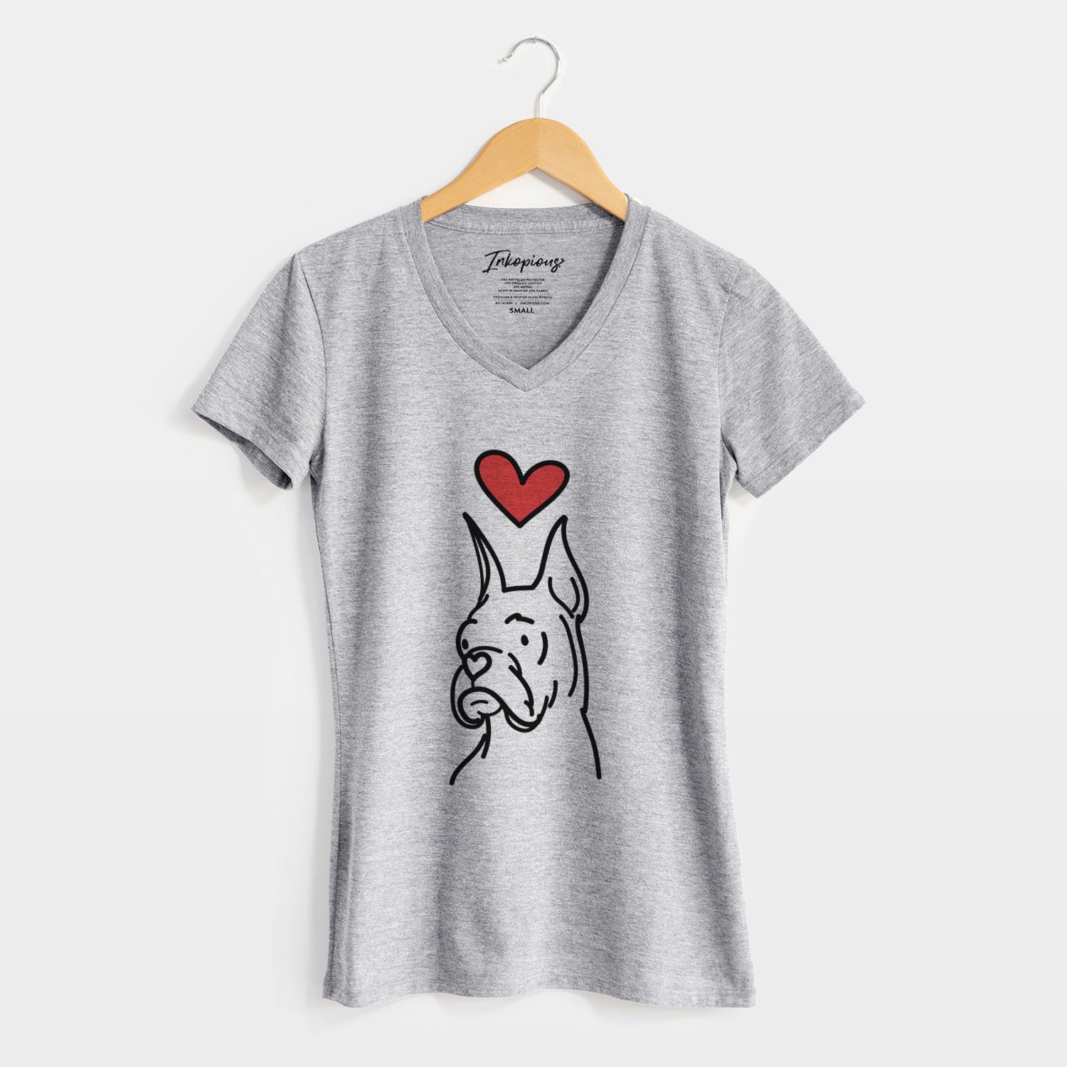 Love Always Rescue Boxer - Billy - Women's Perfect V-neck Shirt