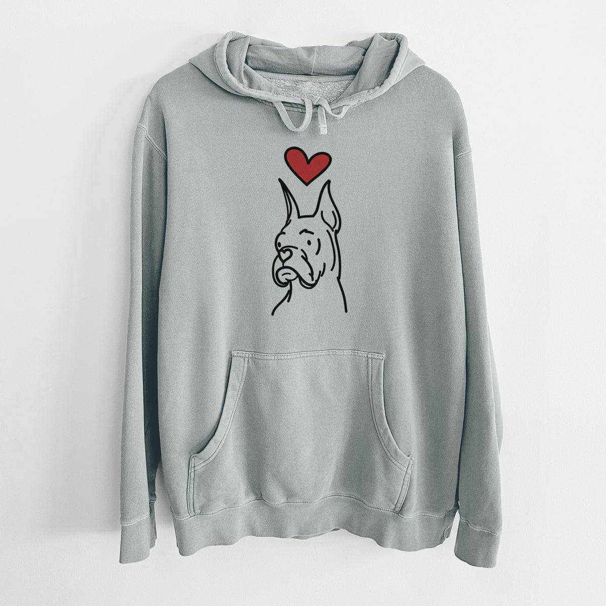 Love Always Rescue Boxer - Billy - Unisex Pigment Dyed Hoodie