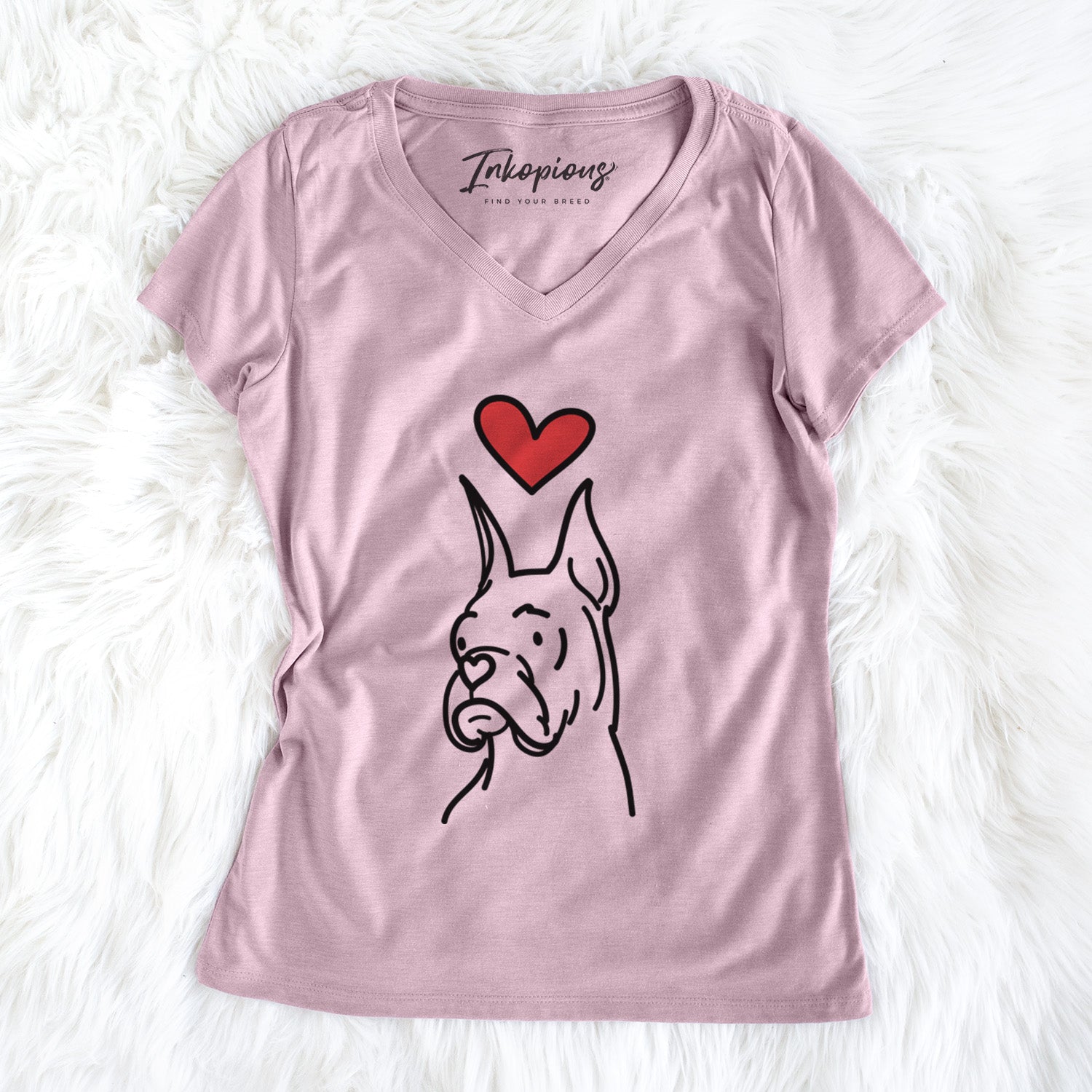 Love Always Rescue Boxer - Billy - Women's Perfect V-neck Shirt