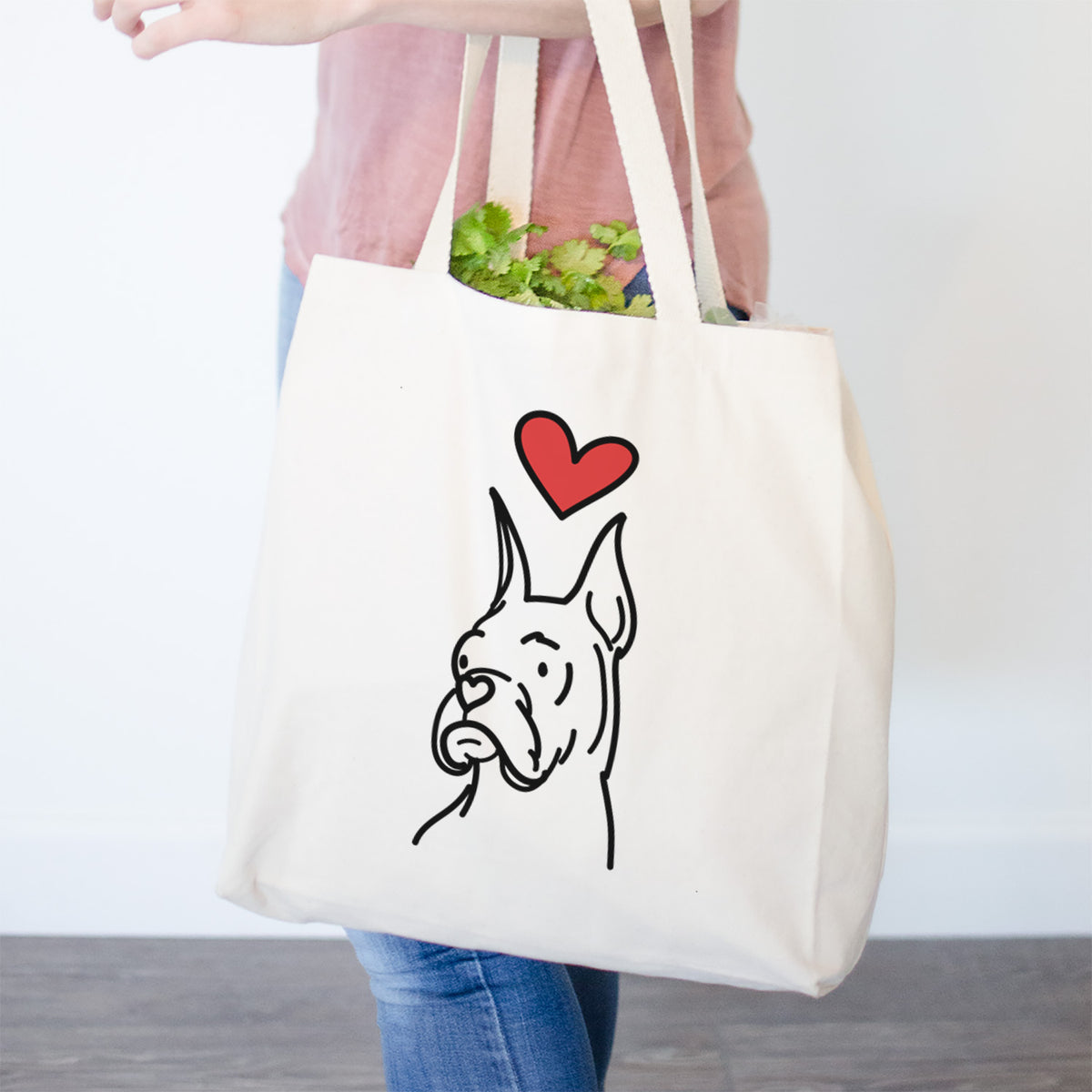 Love Always Rescue Boxer - Billy - Tote Bag