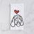 Love Always Portguese Water Dog - Bo - Tea Towel