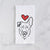 Love Always Shepherd Mix - Bodhi - Tea Towel