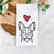 Love Always Happy Boston Terrier - Tea Towel