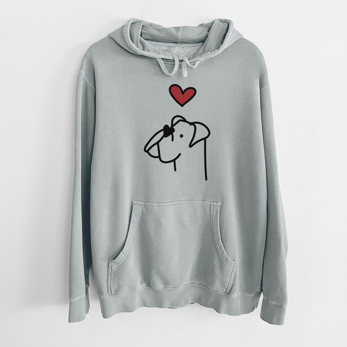 Love Always Boxer - Unisex Pigment Dyed Hoodie