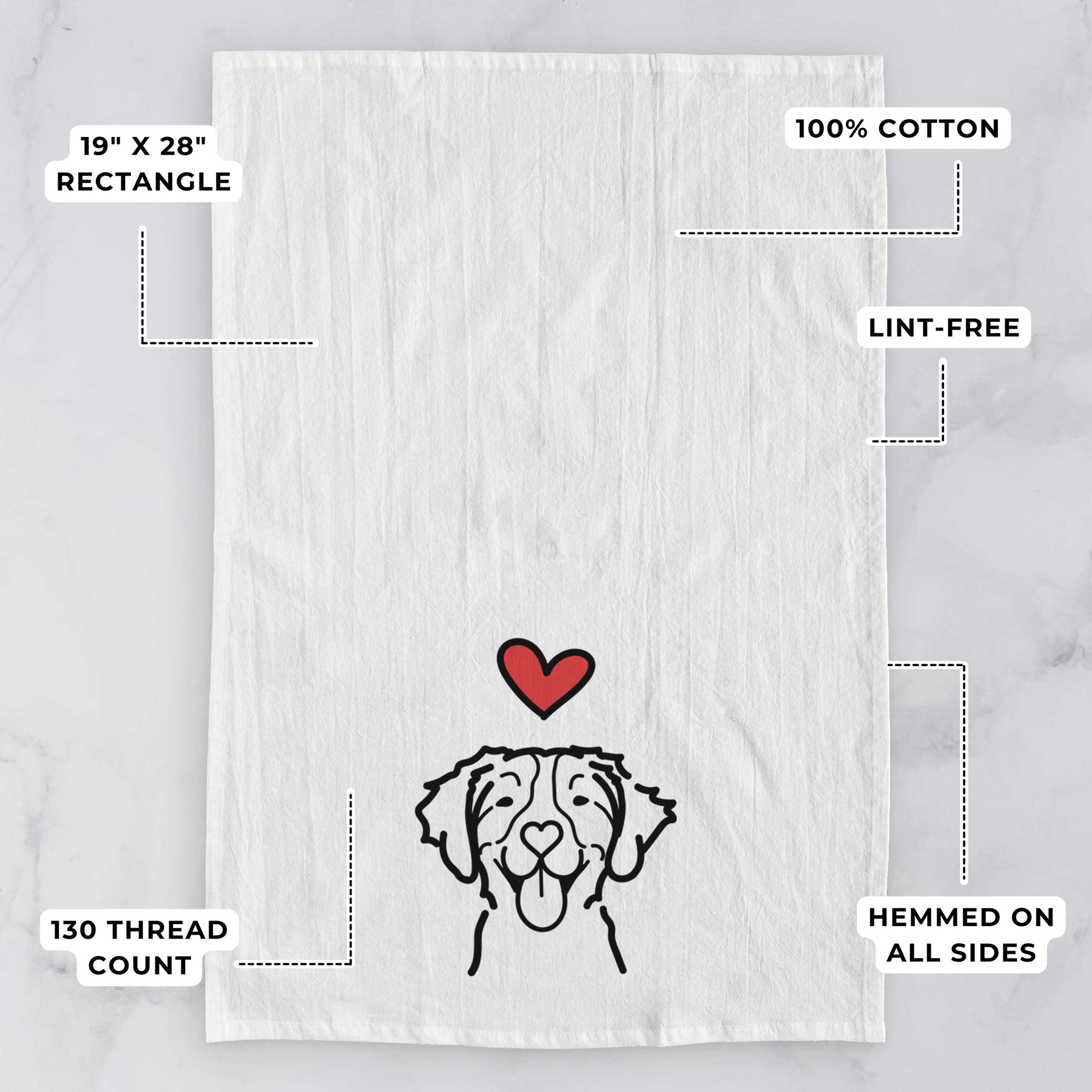 Love Always Brittany - Tea Towel