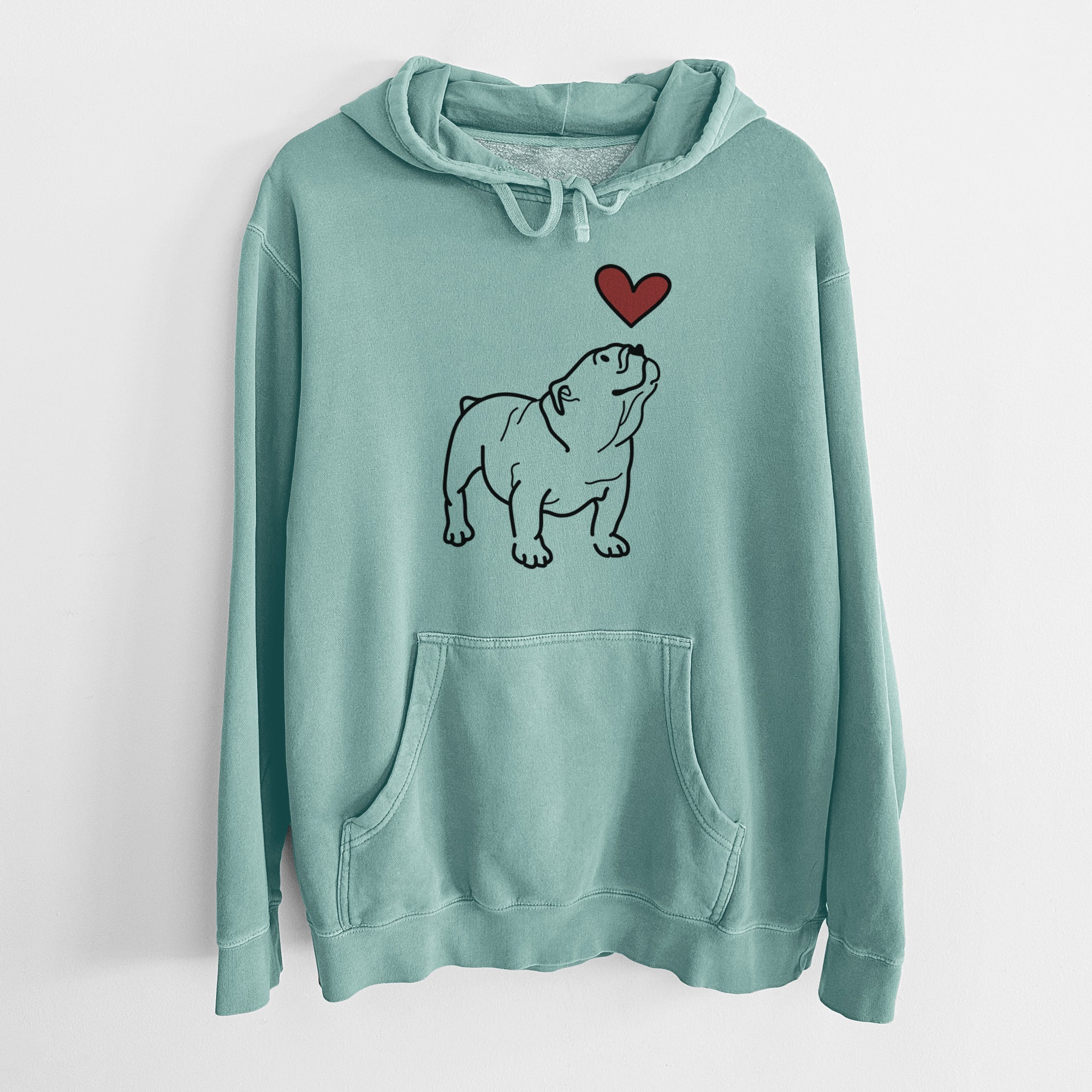 Love Always English Bulldog - Bruno - Unisex Pigment Dyed Hoodie