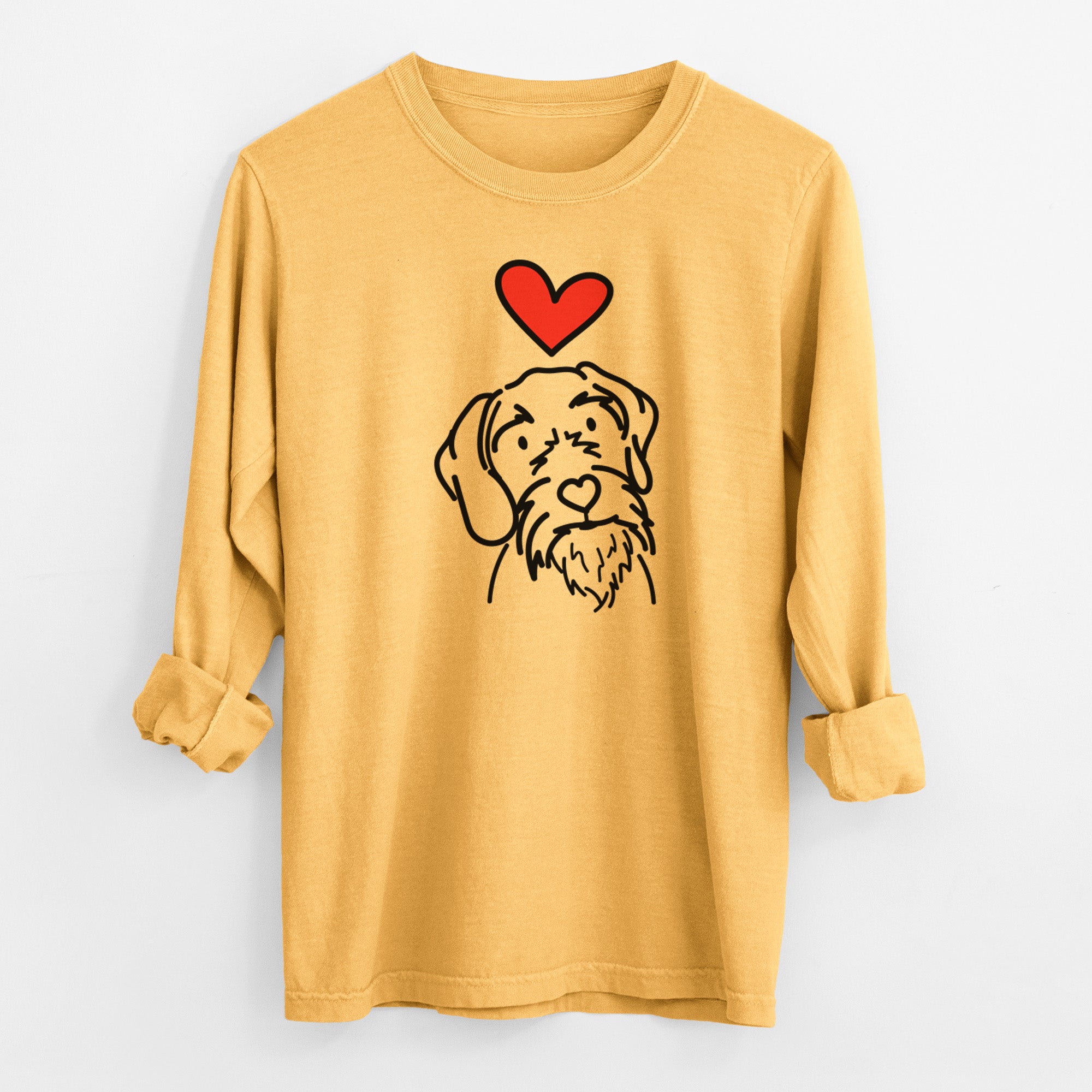 Love Always German Wirehaired Pointer - Buck - Heavyweight 100% Cotton Long Sleeve