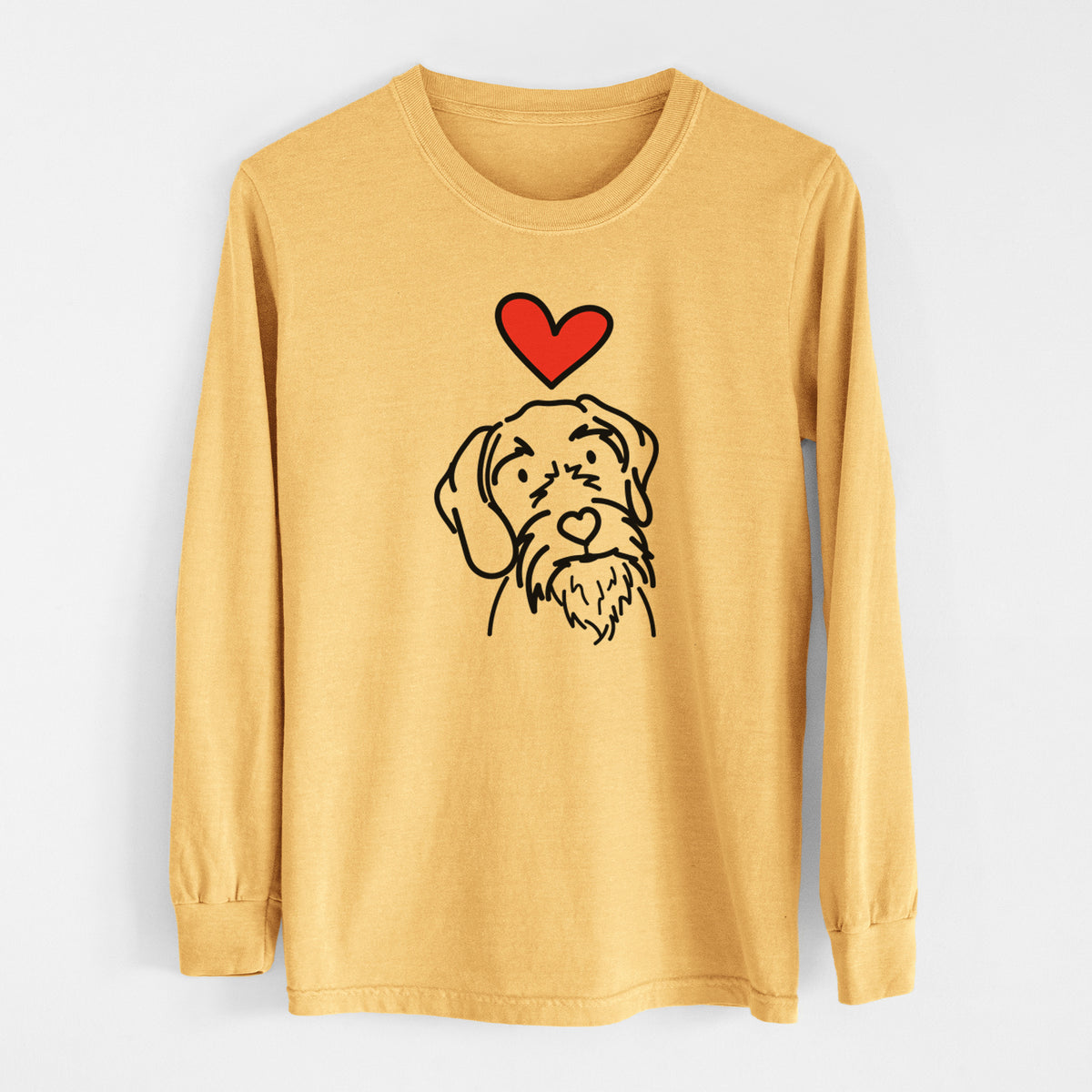 Love Always German Wirehaired Pointer - Buck - Heavyweight 100% Cotton Long Sleeve