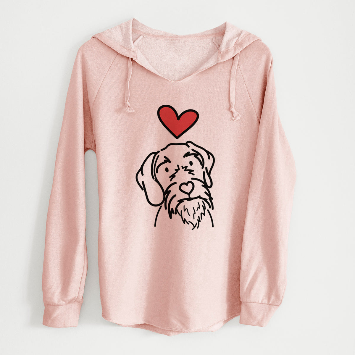 Love Always German Wirehaired Pointer - Buck - Cali Wave Hooded Sweatshirt