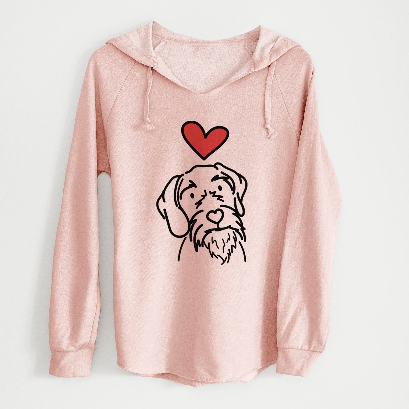Love Always German Wirehaired Pointer - Buck - Cali Wave Hooded Sweatshirt