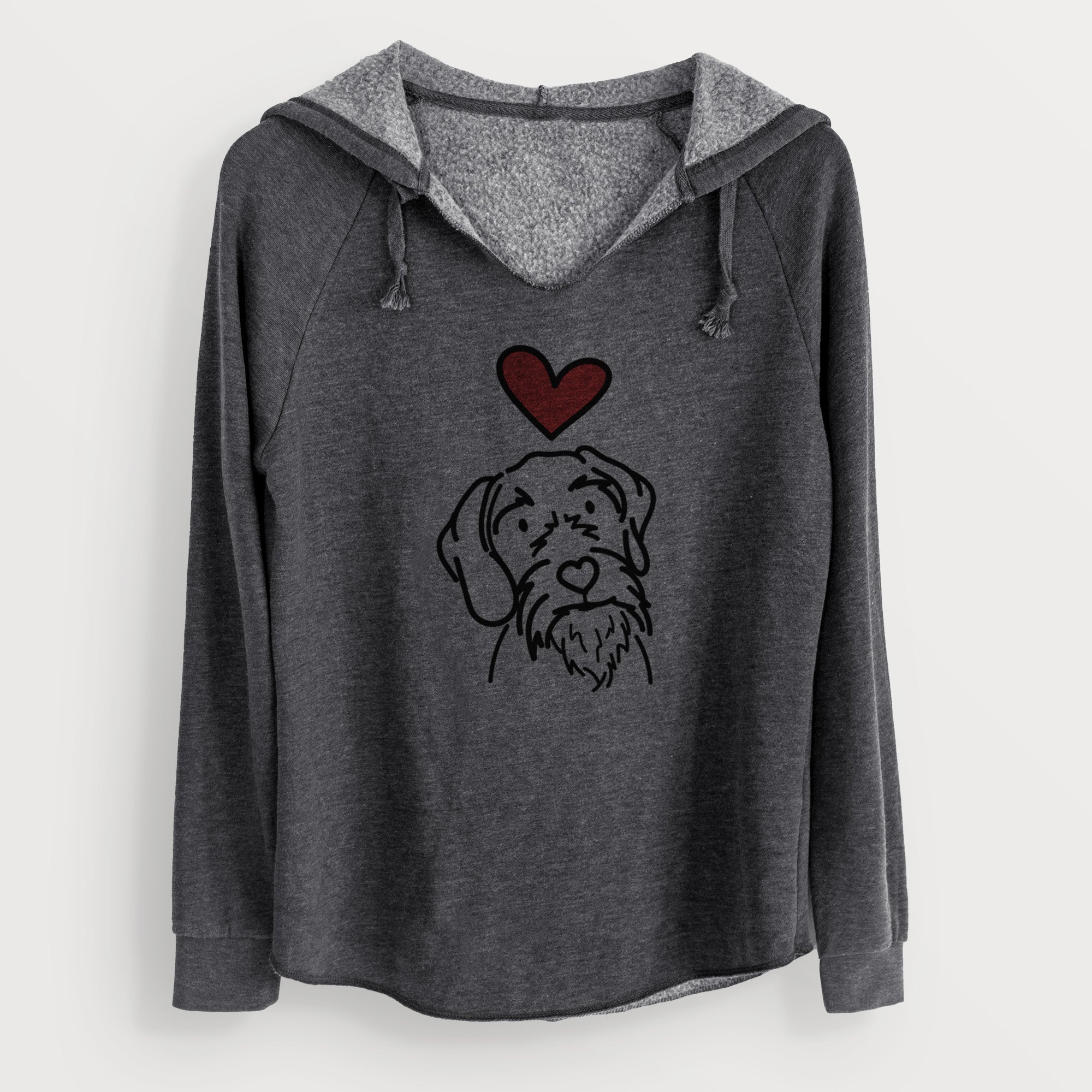 Love Always German Wirehaired Pointer - Buck - Cali Wave Hooded Sweatshirt