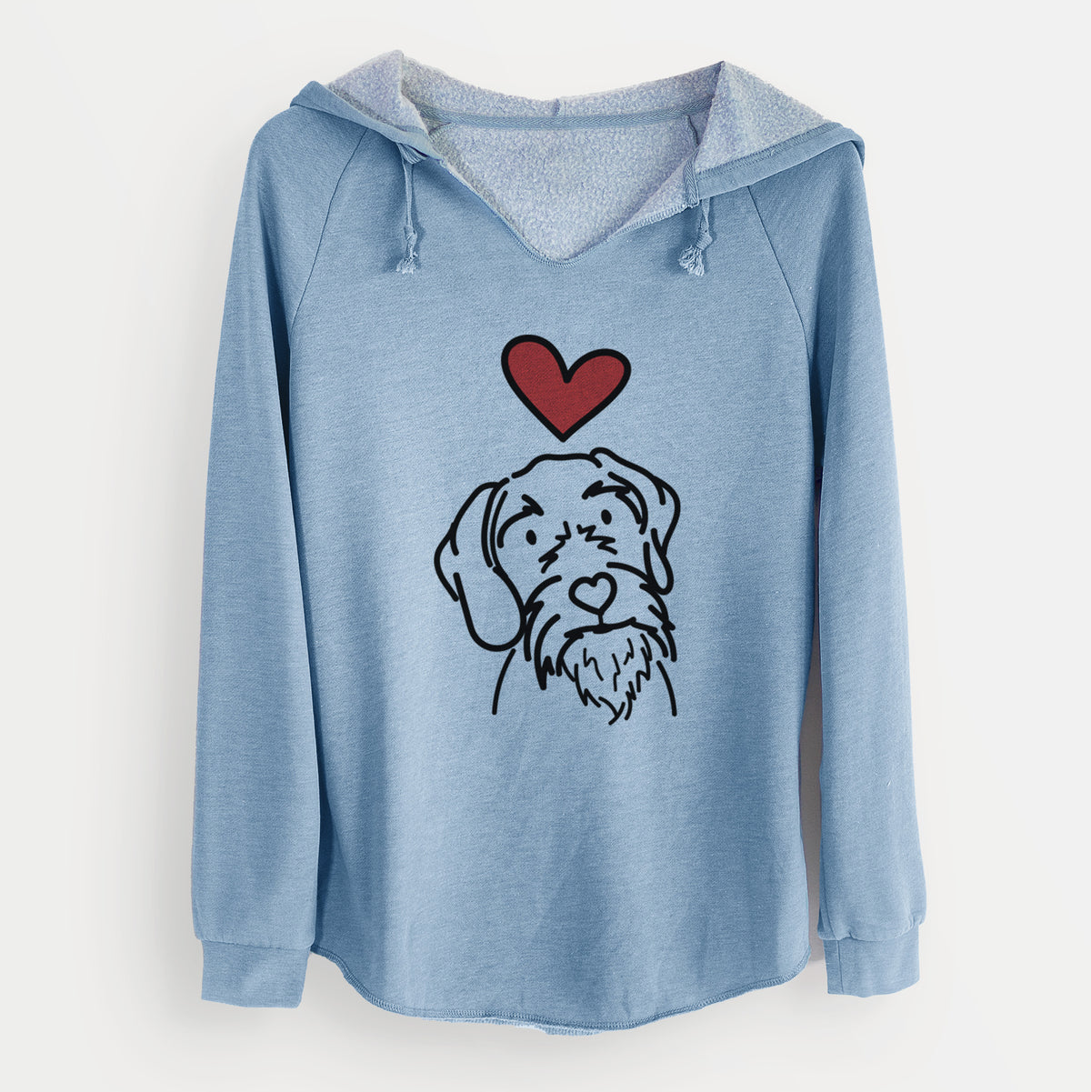 Love Always German Wirehaired Pointer - Buck - Cali Wave Hooded Sweatshirt