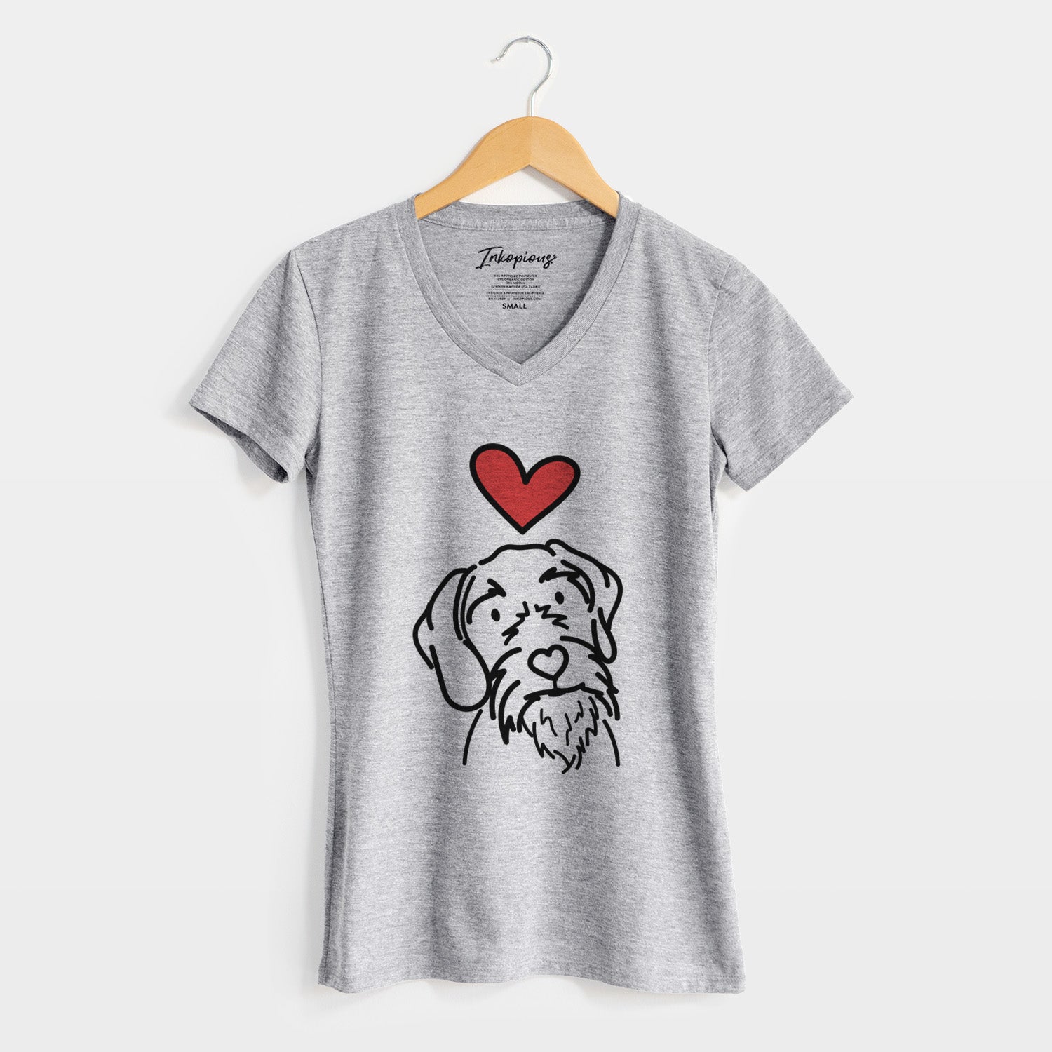 Love Always German Wirehaired Pointer - Buck - Women's Perfect V-neck Shirt