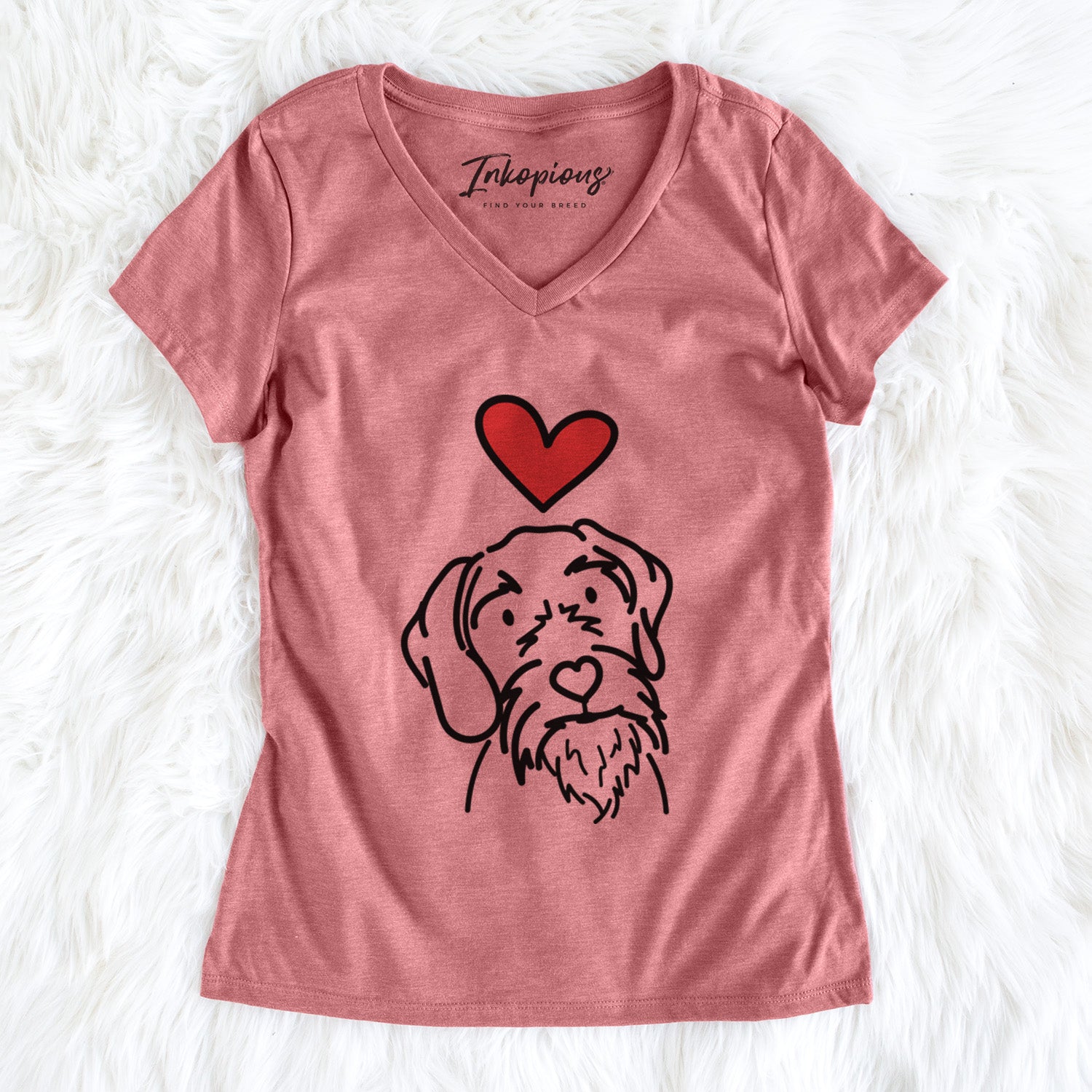 Love Always German Wirehaired Pointer - Buck - Women's Perfect V-neck Shirt