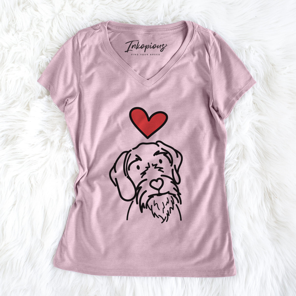 Love Always German Wirehaired Pointer - Buck - Women's Perfect V-neck Shirt