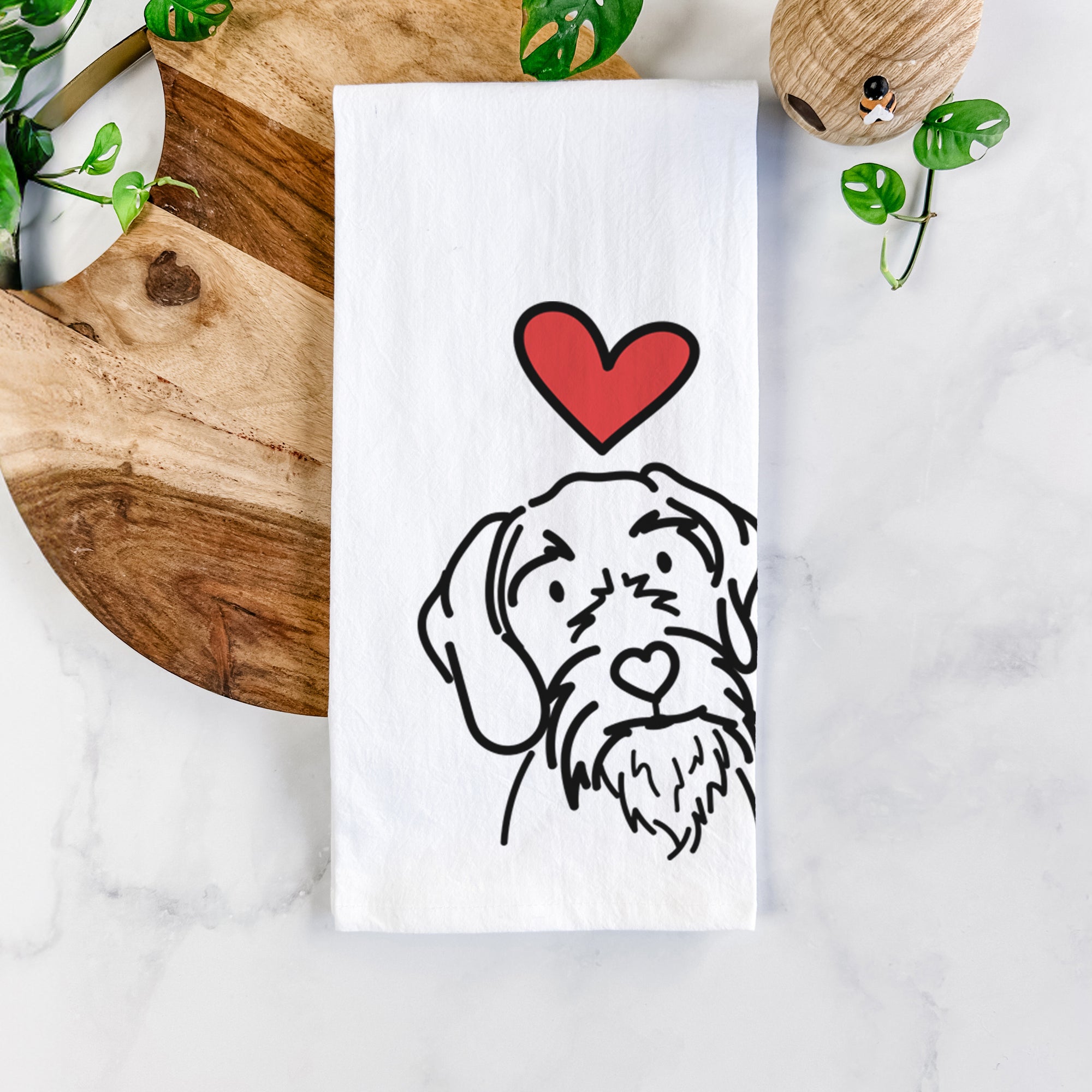 Love Always German Wirehaired Pointer - Buck - Tea Towel