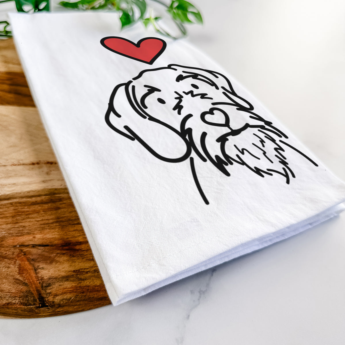 Love Always German Wirehaired Pointer - Buck - Tea Towel