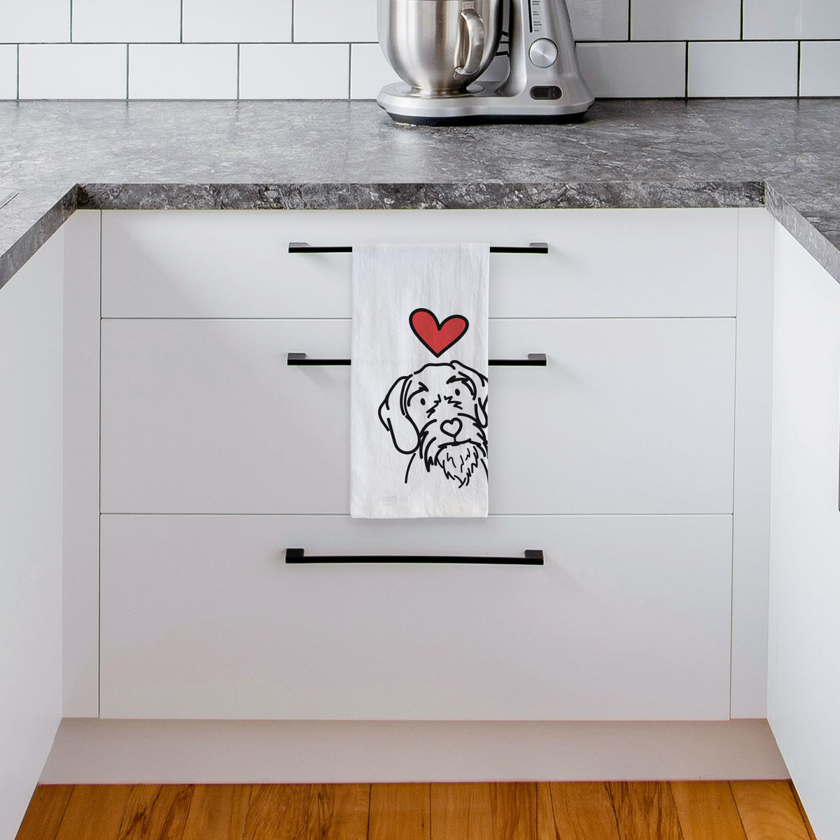 Love Always German Wirehaired Pointer - Buck - Tea Towel