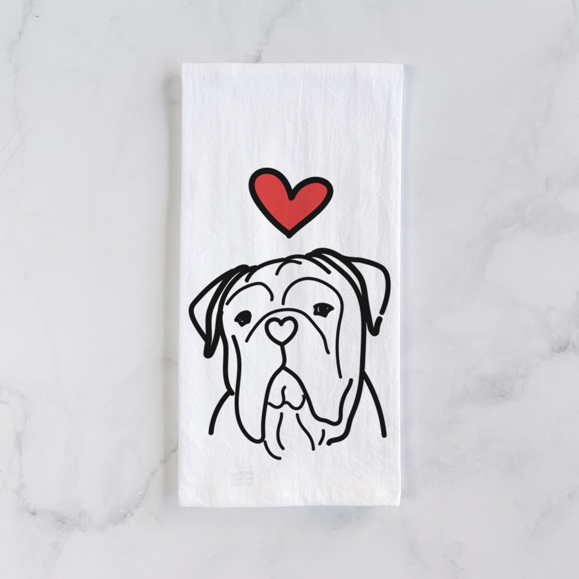 Love Always Bull Mastiff - Vivian - Tea Towel