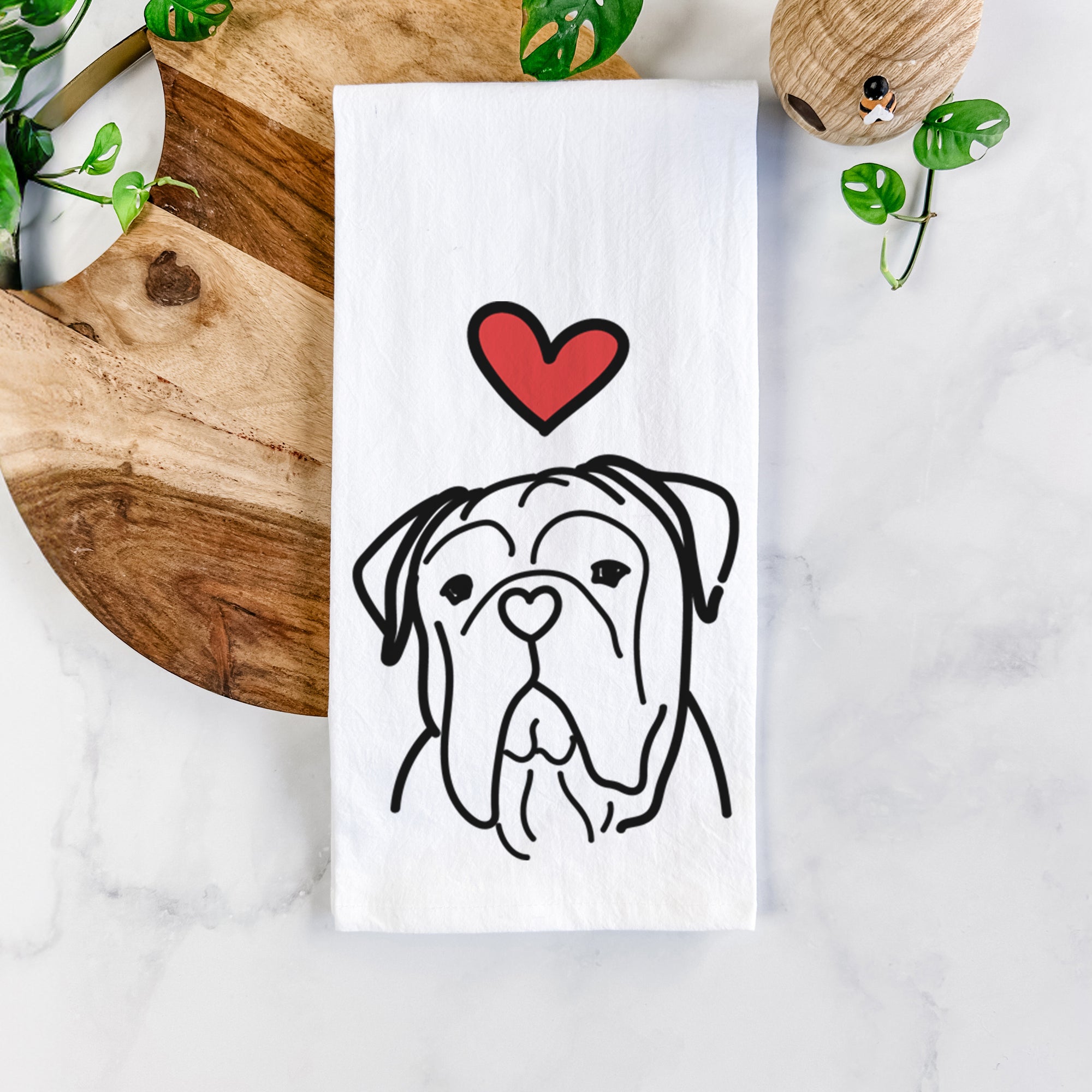 Love Always Bull Mastiff - Vivian - Tea Towel