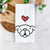 Love Always English Bulldog - Tea Towel