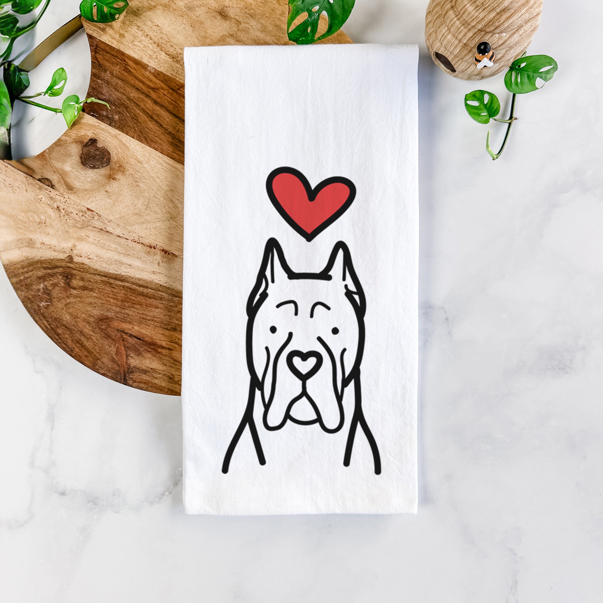 Love Always CaneCorso - Tea Towel