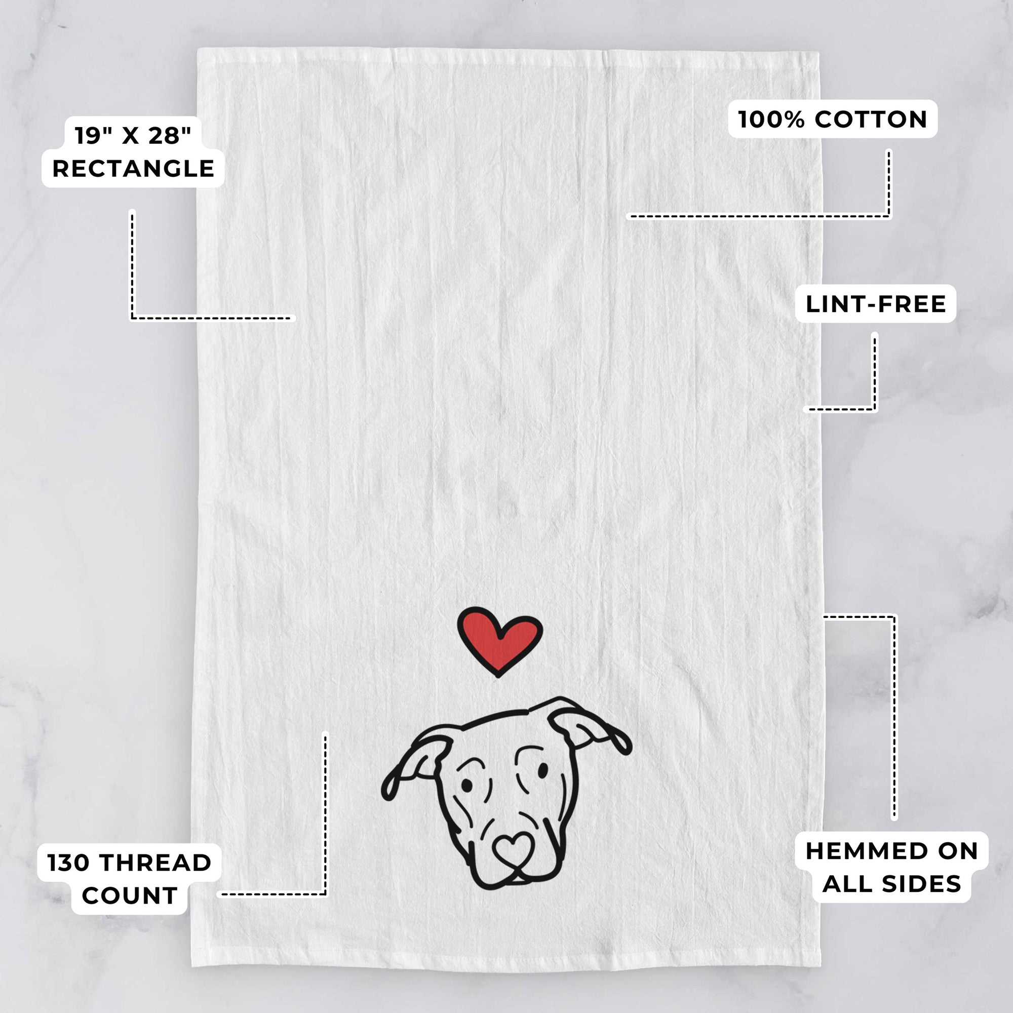 Love Always Catahoula - Tea Towel