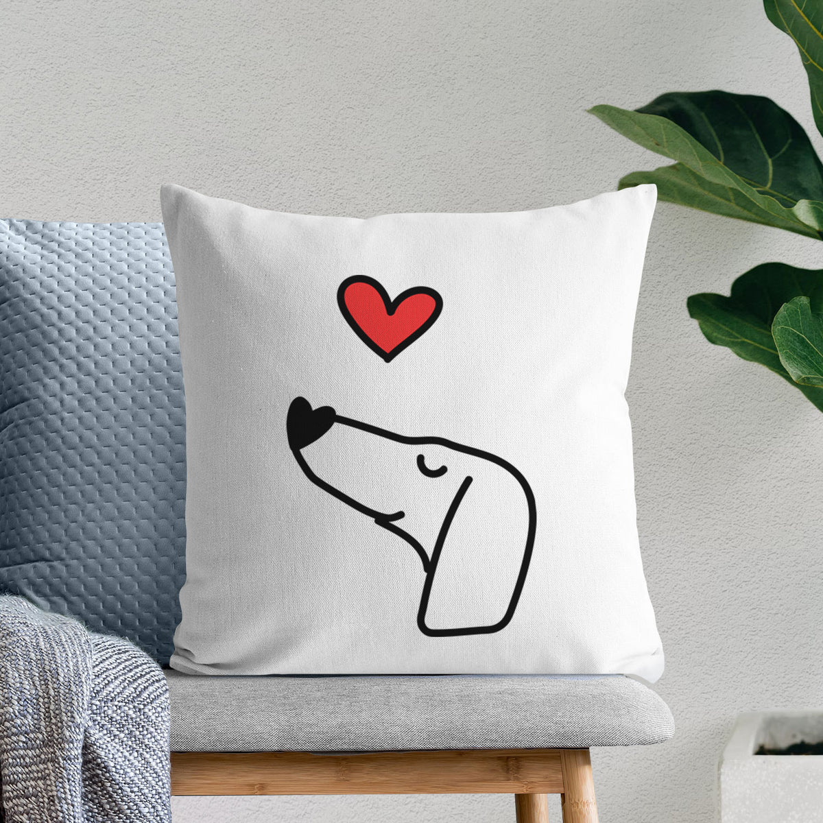 Love Always Dachshund - Throw Pillow Cover