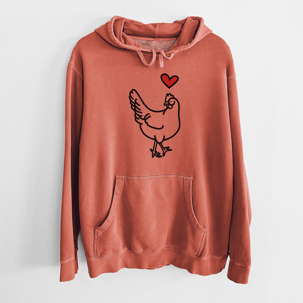 Love Always Chicken - Daisy - Unisex Pigment Dyed Hoodie